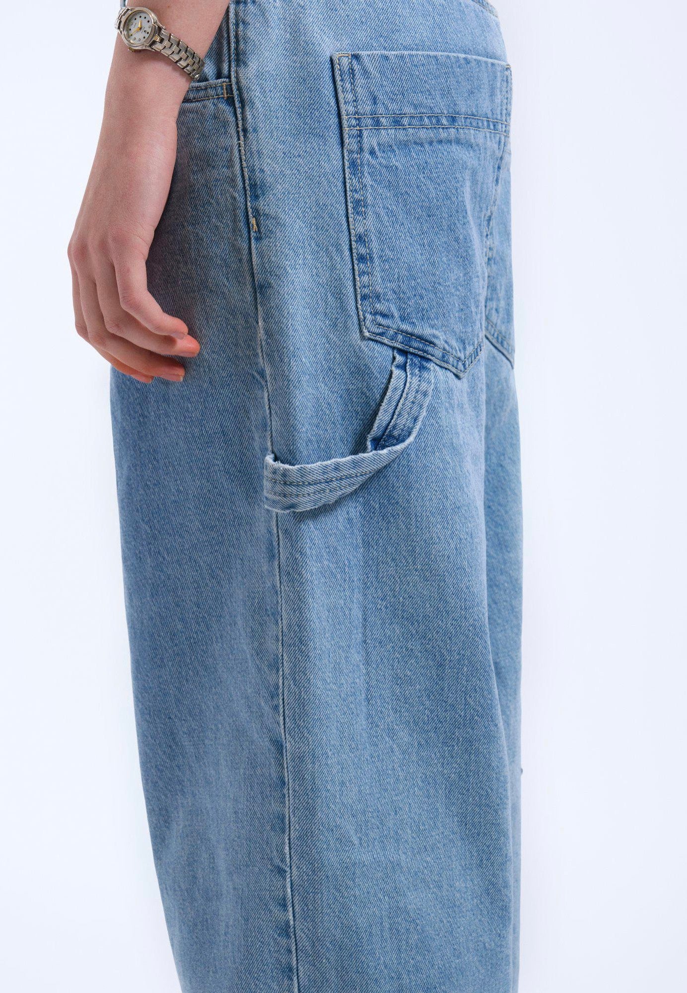 Dr. Denim - Faye Worker Stream Sky Retro Contrast - Jeans | Women-Image