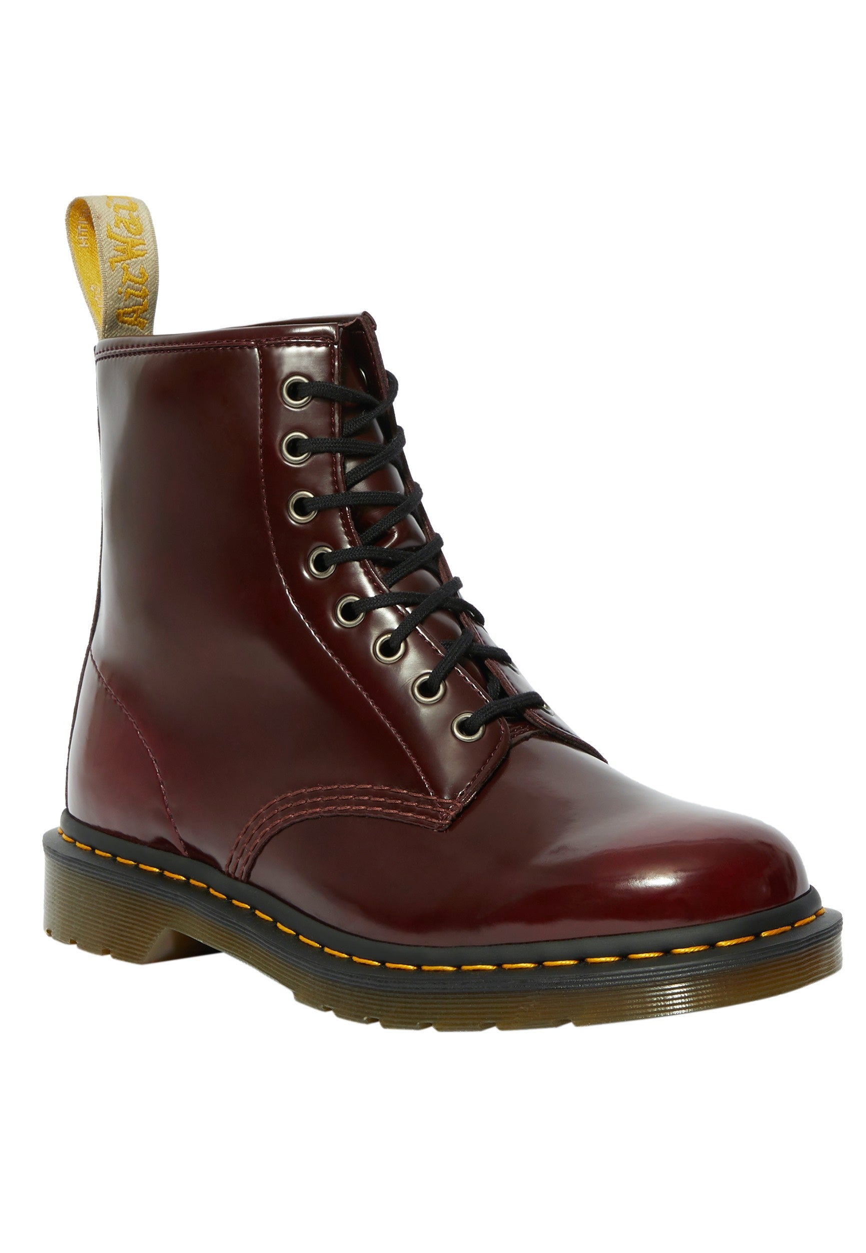 Dr. Martens - Vegan 1460 Cherry Red Oxford Rub Off Red - Shoes | Neutral-Image
