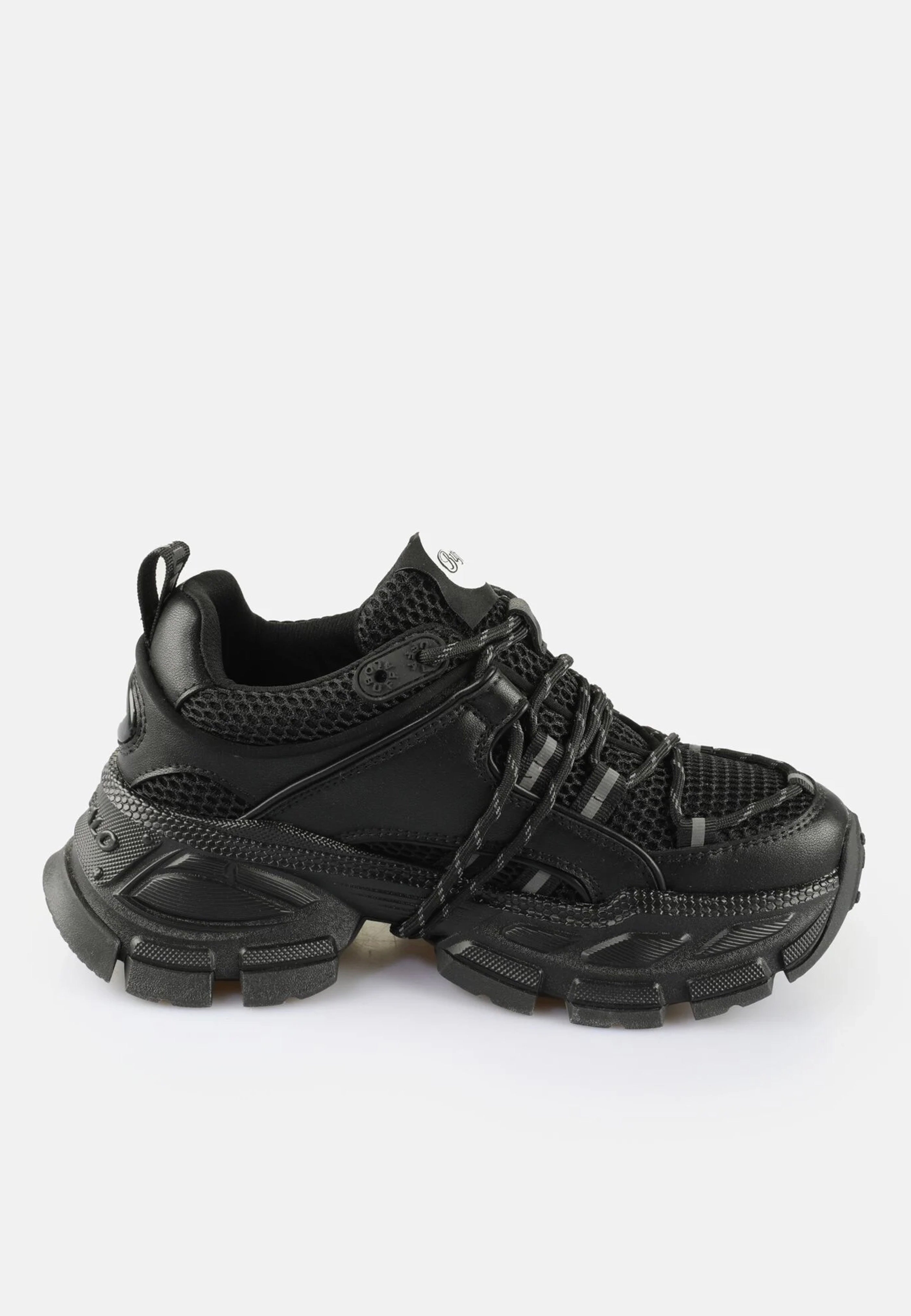 Buffalo - Saturn Lace Vegan Nappa/Mesh Black - Girl Shoes | Women-Image