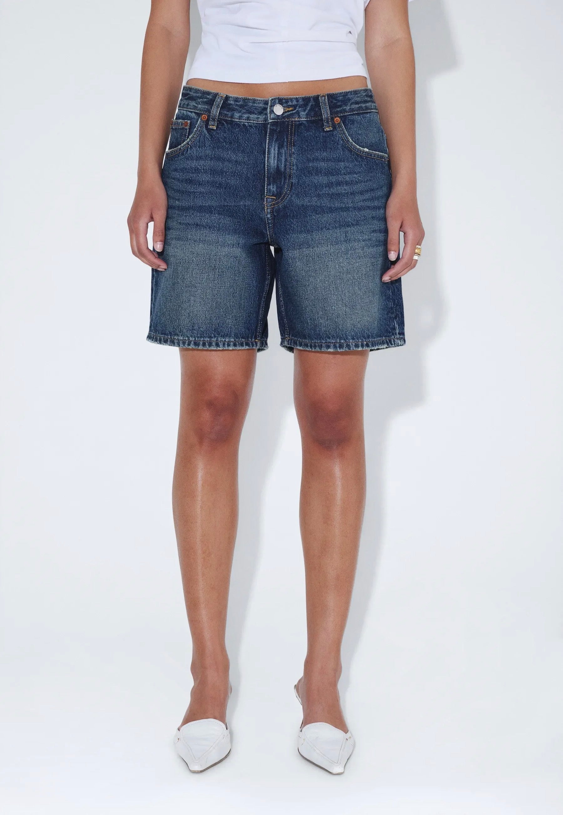 Dr. Denim - Hill Stream Dark Fade Vintage - Shorts | Men-Image