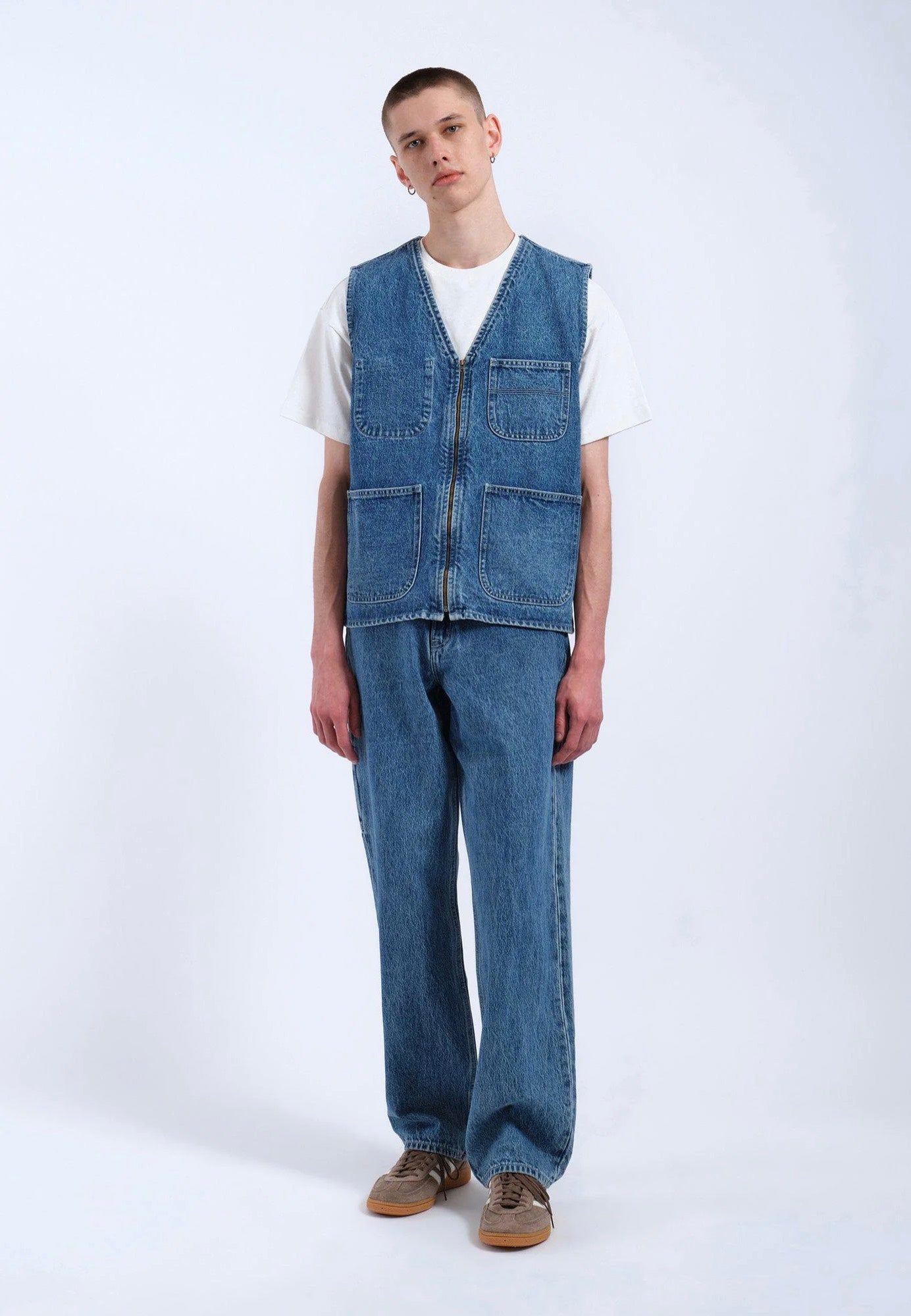 Dr. Denim - Denver Worker Stream Sky Retro Contrast - Vest | Men-Image