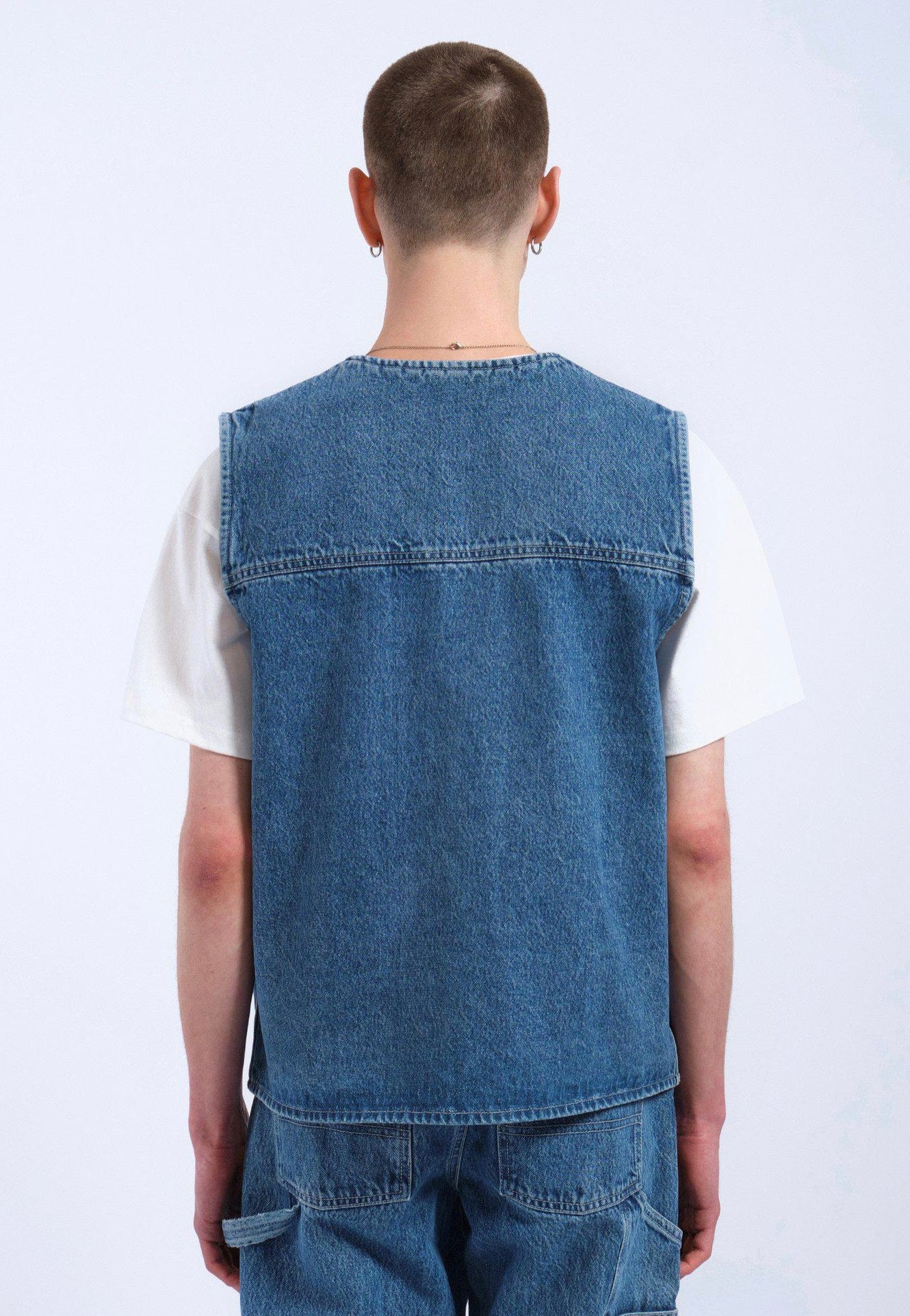 Dr. Denim - Denver Worker Stream Sky Retro Contrast - Vest | Men-Image