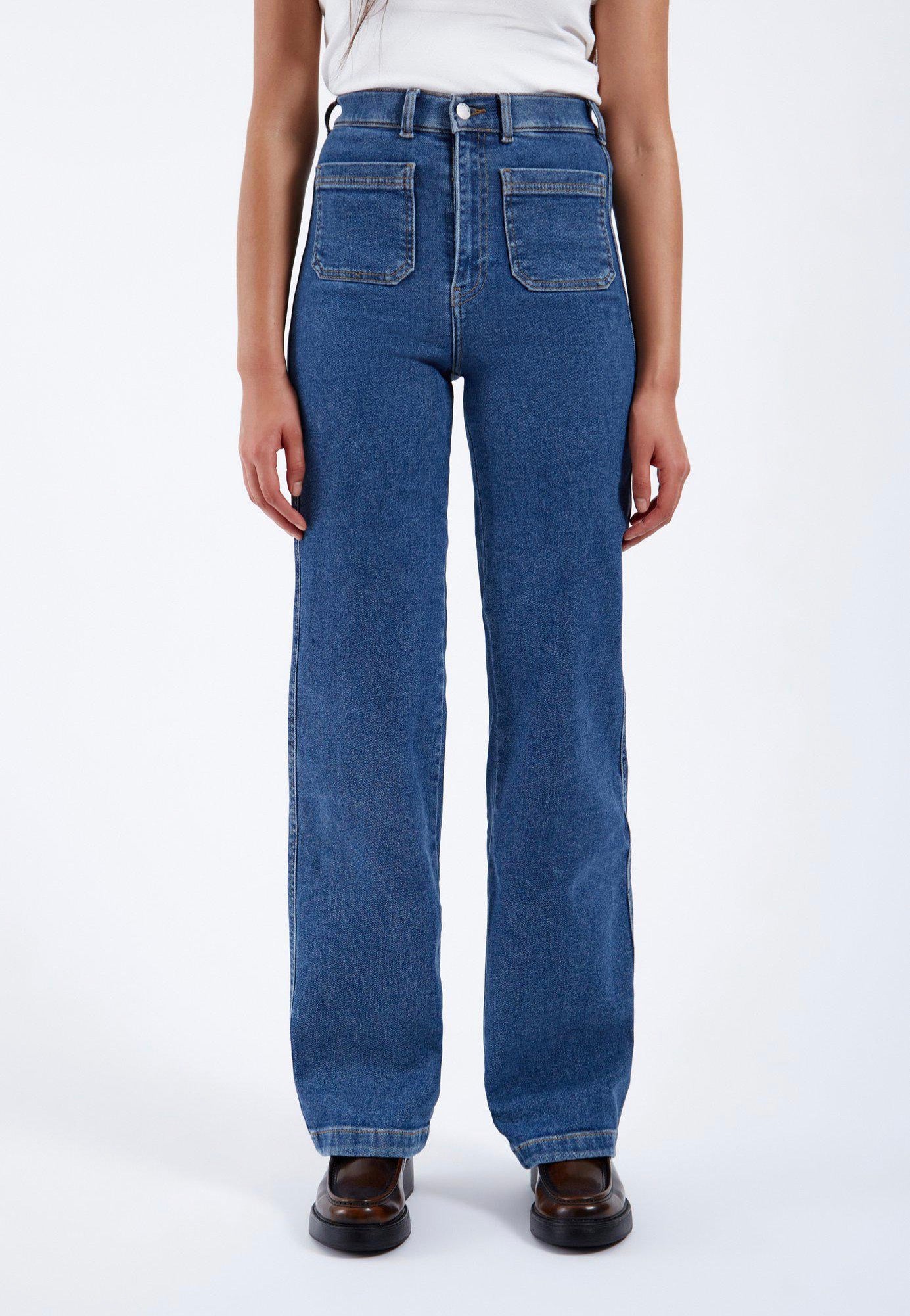 Dr. Denim - Moxy Straight Patch Cape Mid Retro - Jeans | Women-Image