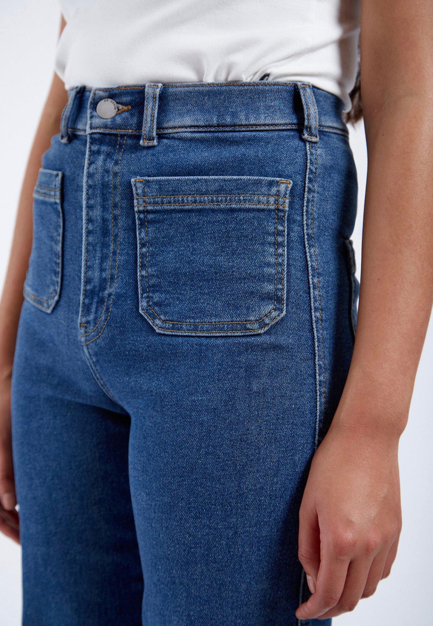 Dr. Denim - Moxy Straight Patch Cape Mid Retro - Jeans | Women-Image