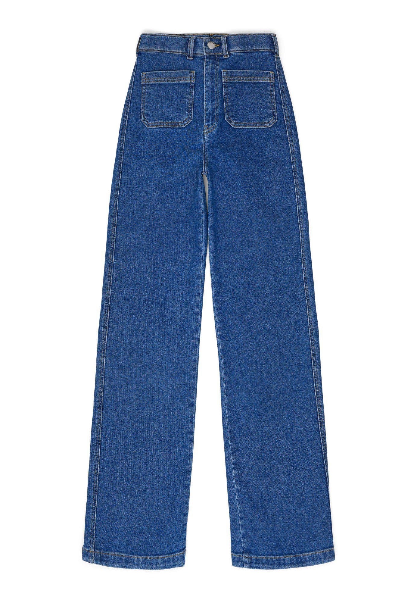 Dr. Denim - Moxy Straight Patch Cape Mid Retro - Jeans | Women-Image