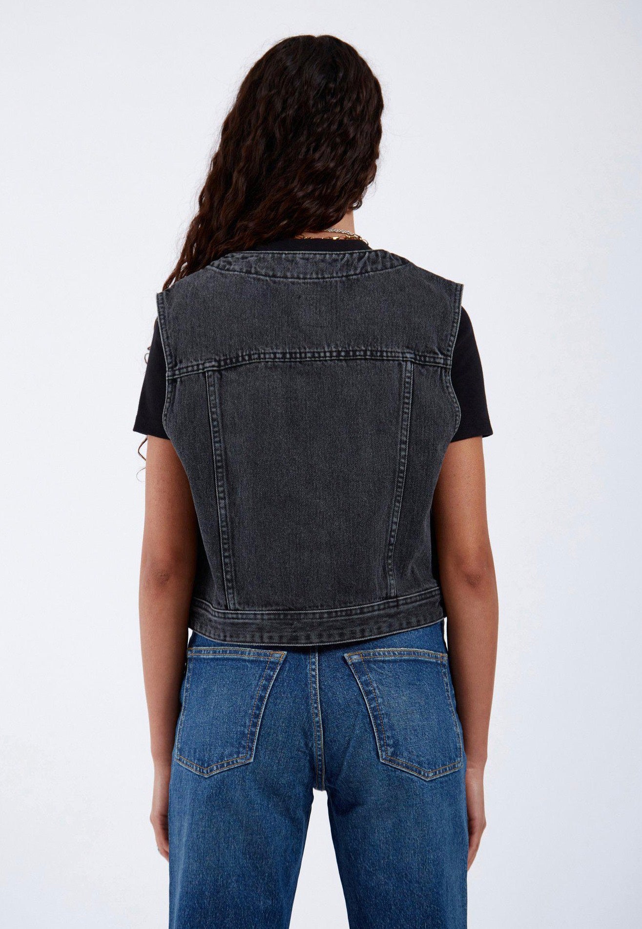 Dr. Denim - Tina Aged Black - Vest | Women-Image