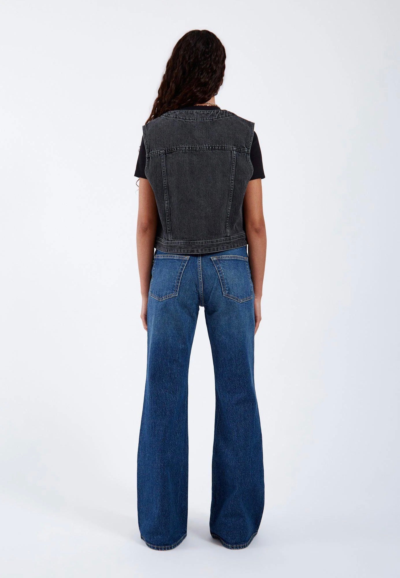 Dr. Denim - Tina Aged Black - Vest | Women-Image