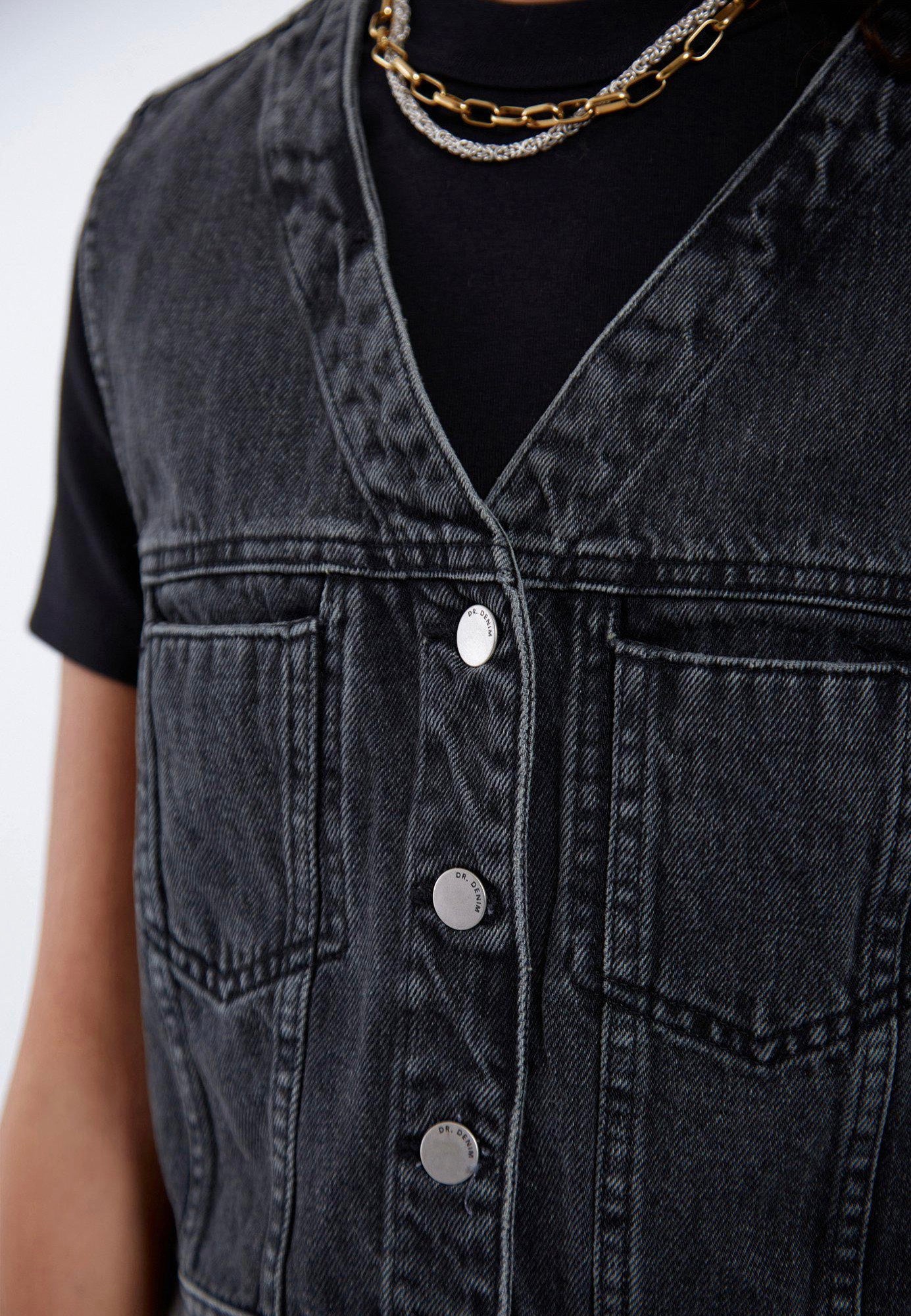 Dr. Denim - Tina Aged Black - Vest | Women-Image