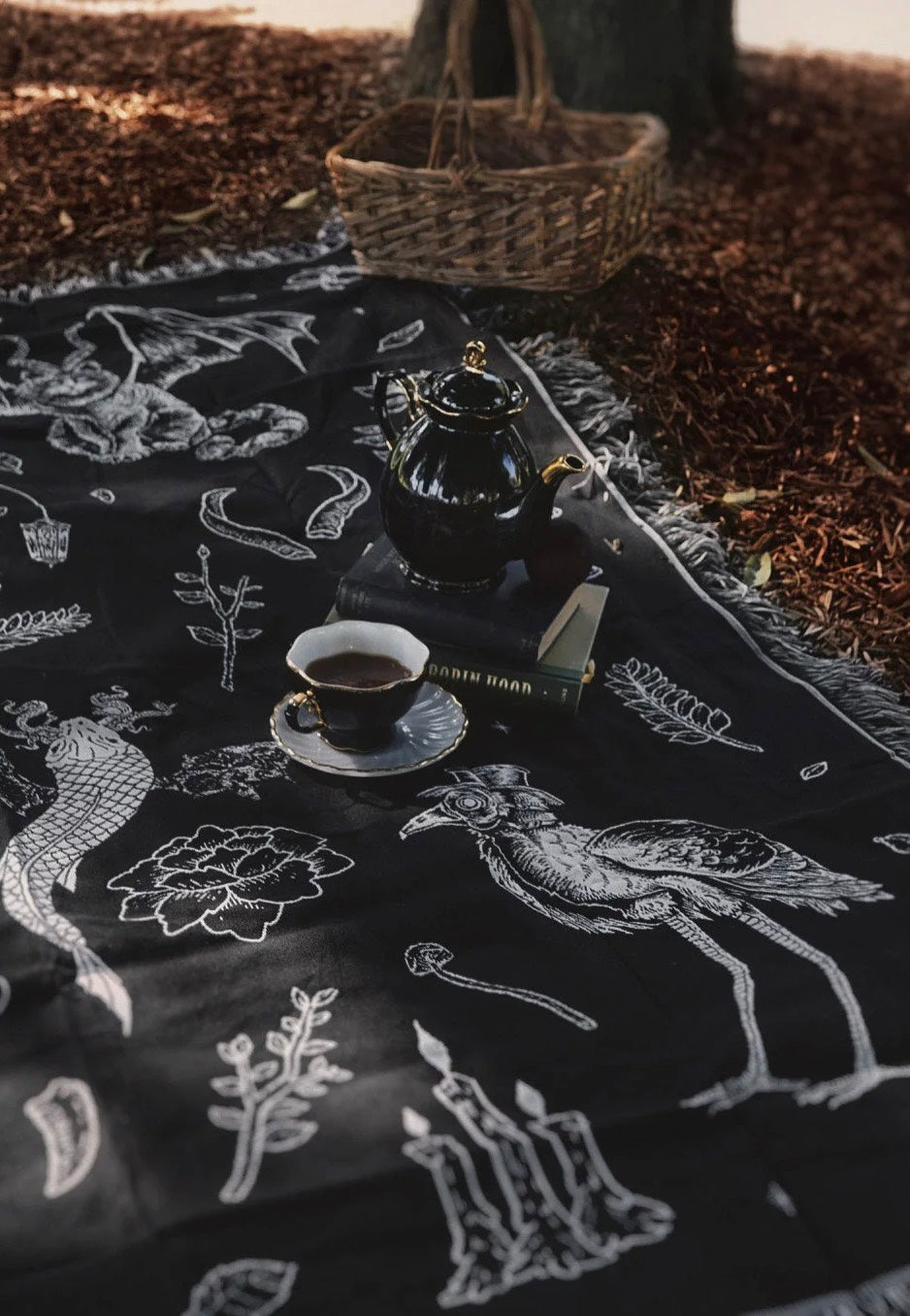 Lively Ghosts The 'Creatures' Black  Tapestry | Neutral-Image