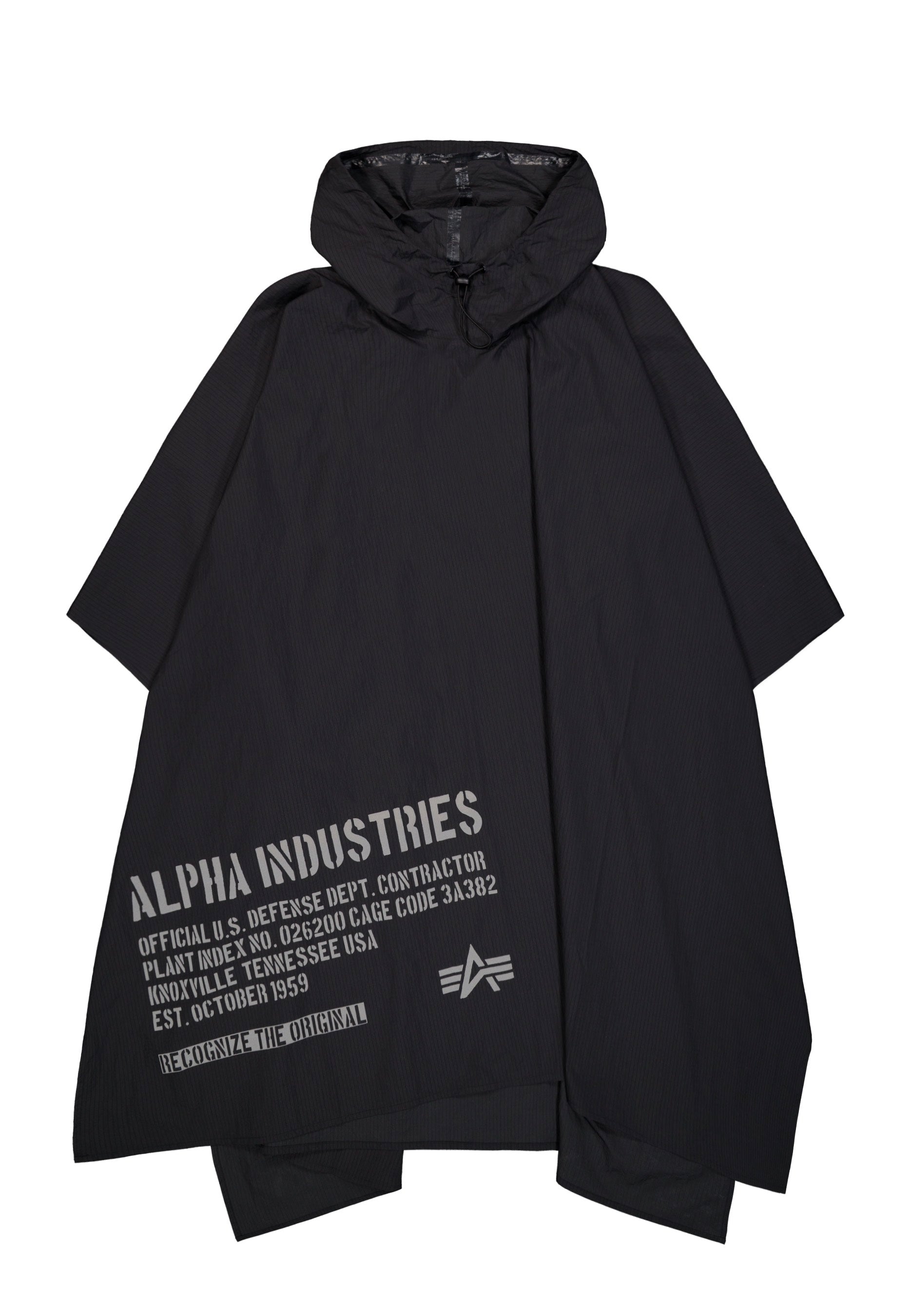 Alpha Industries - Packable Black - Poncho | Men-Image