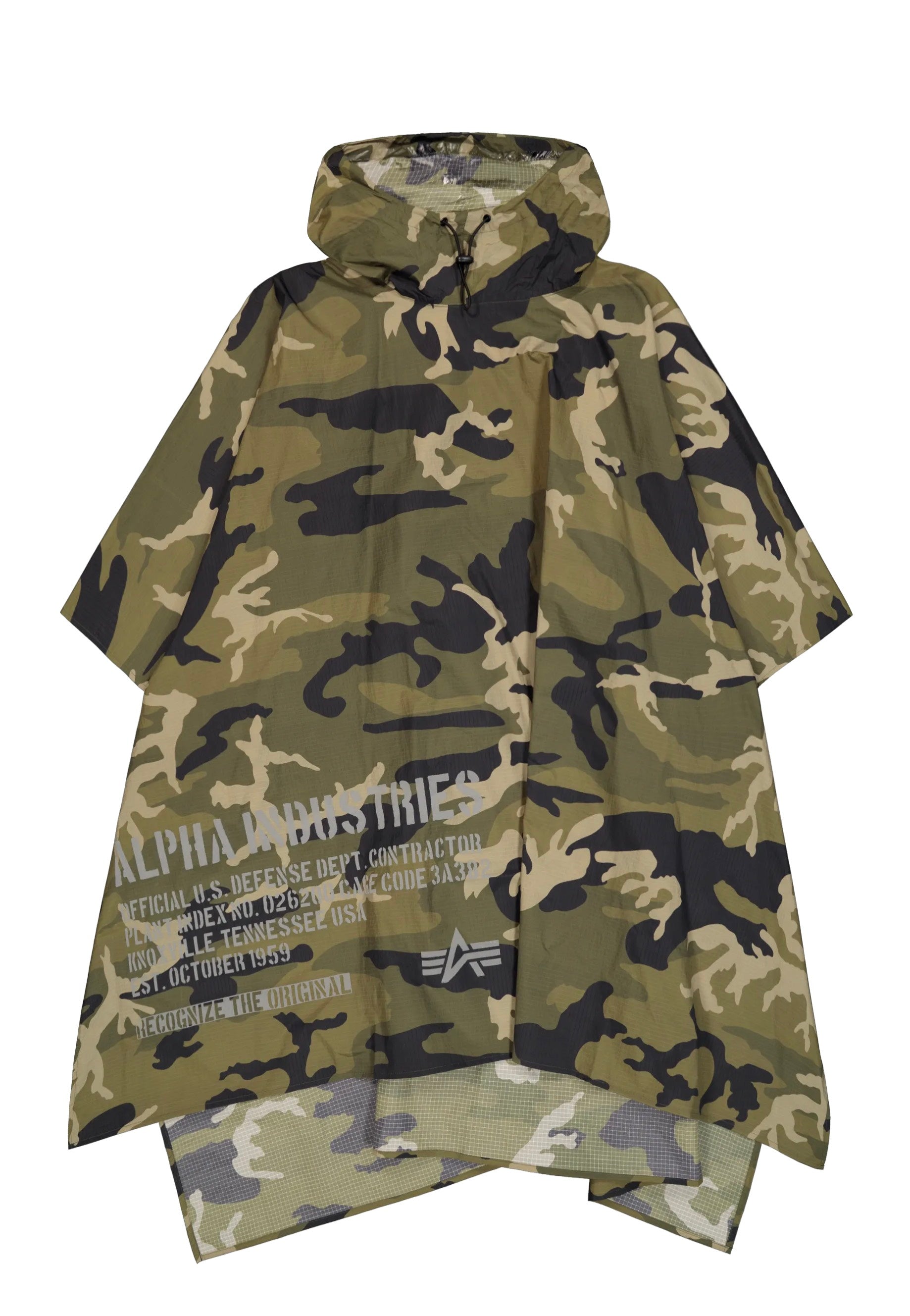 Alpha Industries - Packable Woodland Camo 65 - Poncho | Men-Image