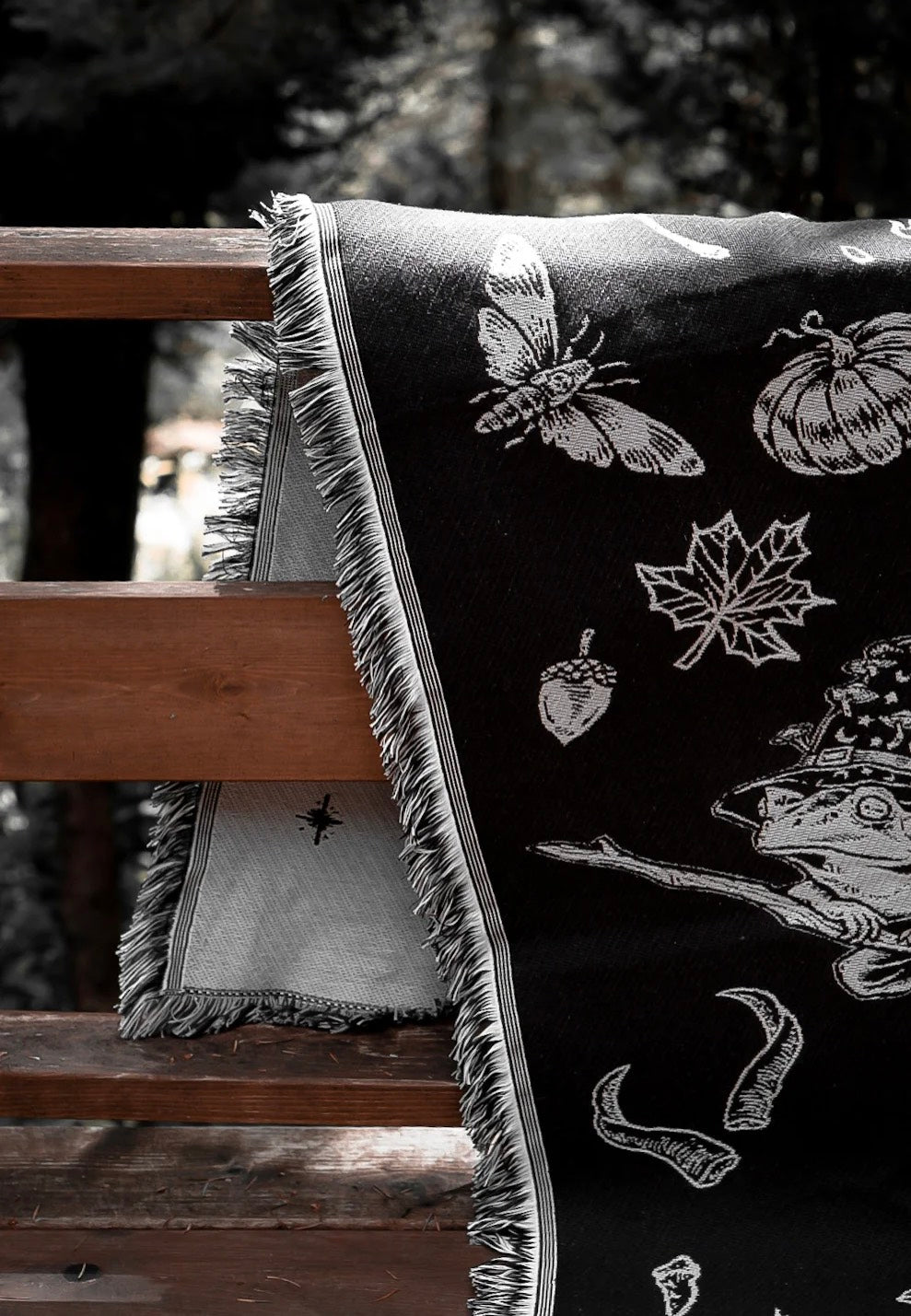 Lively Ghosts The 'Cottage Witch' Black Tapestry | Neutral-Image