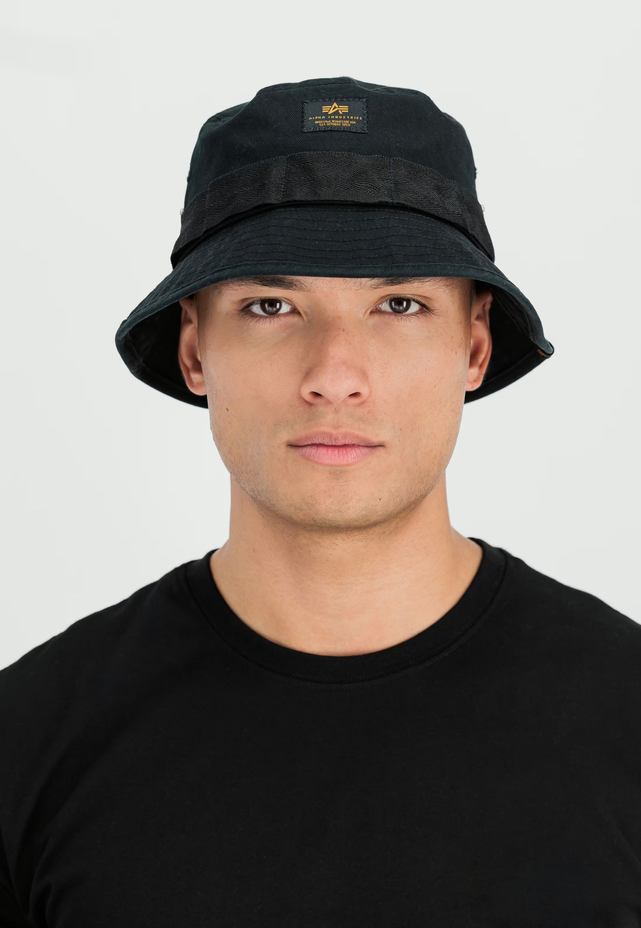 Alpha Industries - Washed Out Black - Bucket Hat | Neutral-Image
