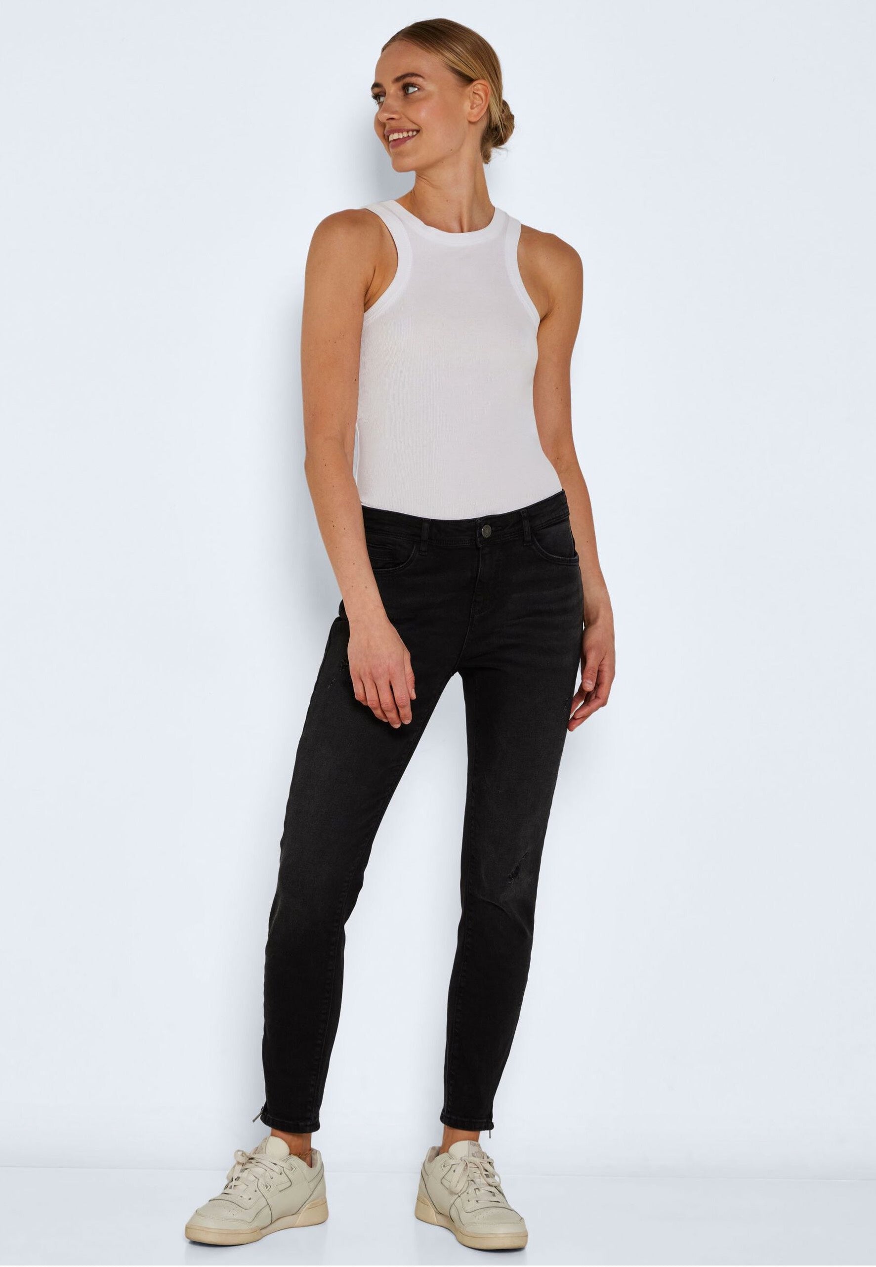 Noisy May - Kimmy Ank Dar Dark Grey Denim - Jeans | Women-Image