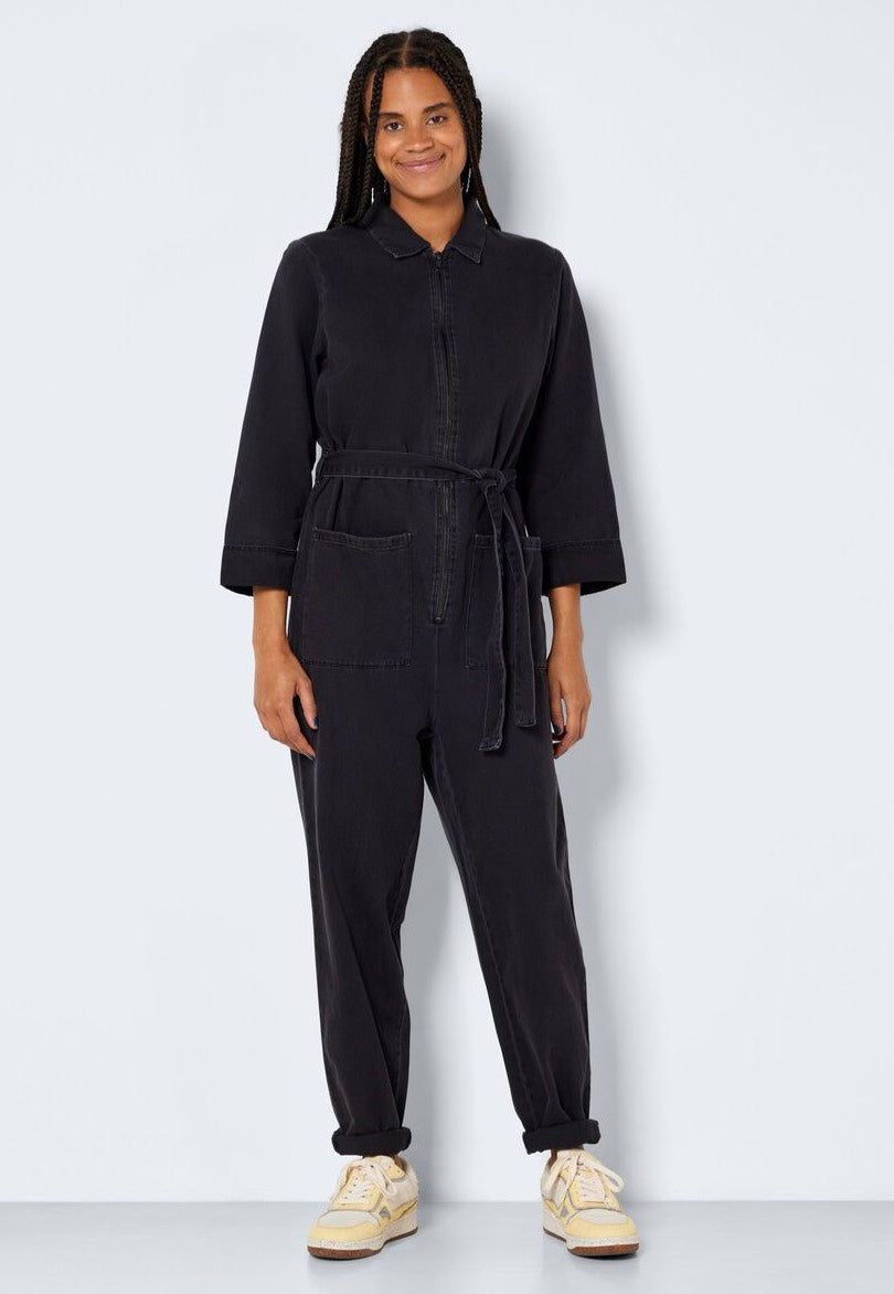 Noisy May - Bellis Denim Zip Black - Jumpsuit | Women-Image