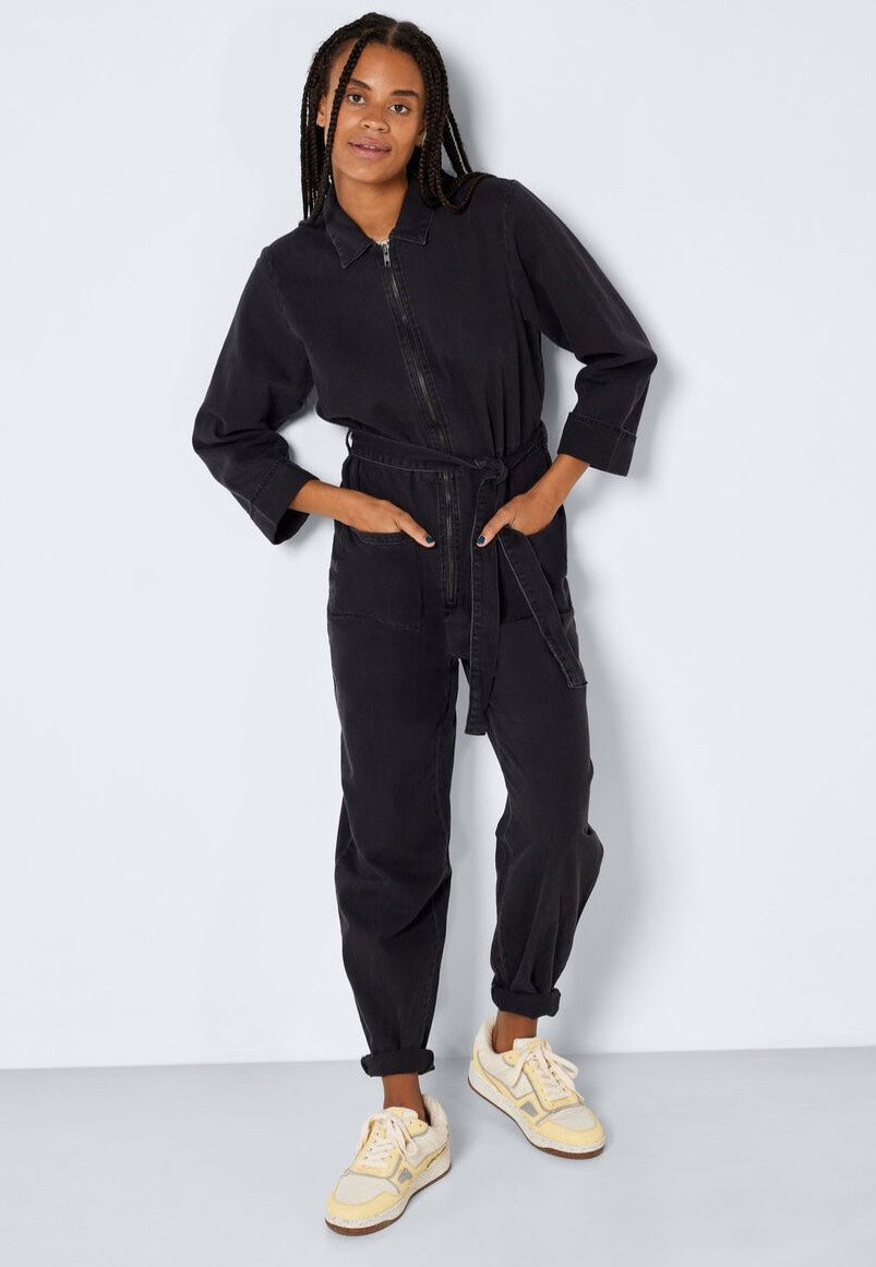 Noisy May - Bellis Denim Zip Black - Jumpsuit | Women-Image