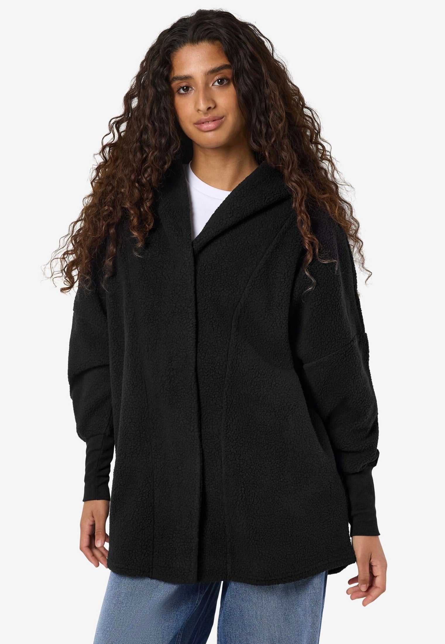 Noisy May - Cozy Long Black - Jacket | Women-Image
