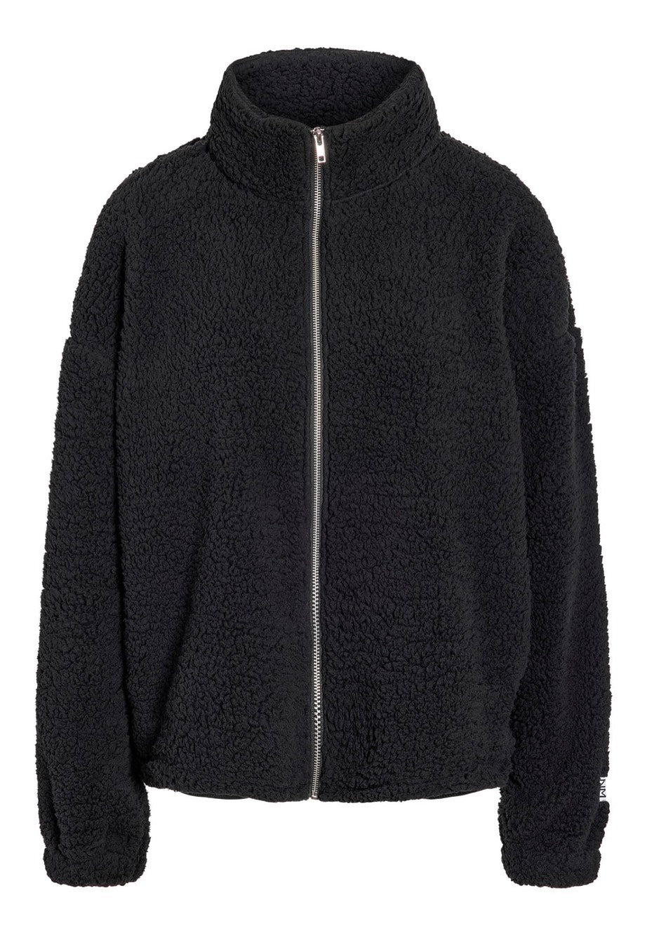 Noisy May Luca Check Soft Fleece Black Jacke | Women-Image