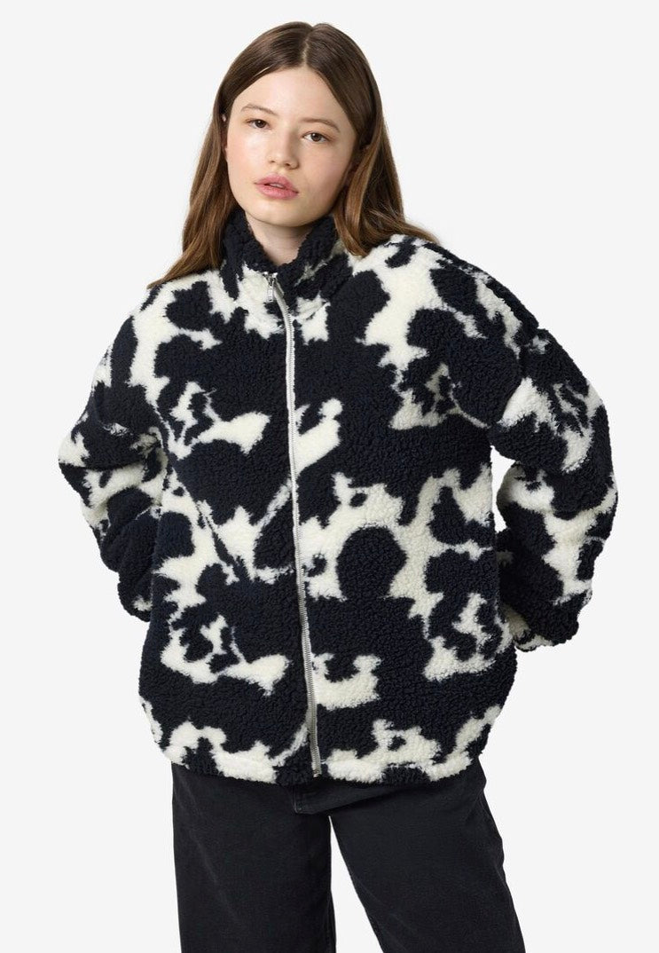Noisy May - Luca Check Soft Cow Cloud Dancer - Jacket | Women-Image
