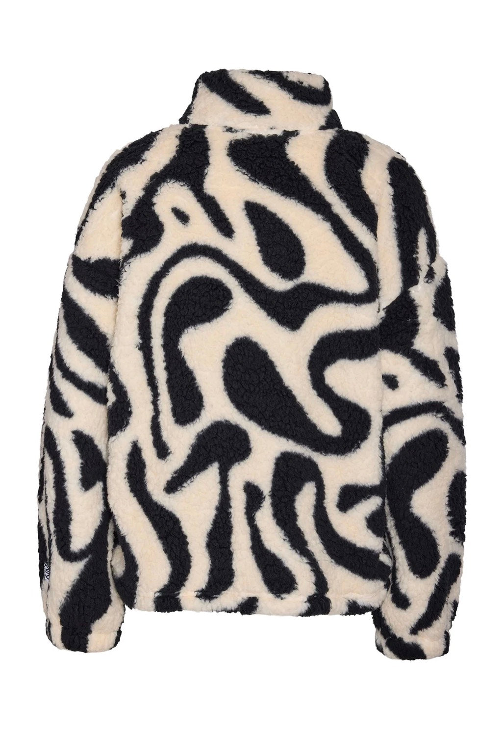 Noisy May Luca Check Soft Fleece Black/White Bunda | Women-Image