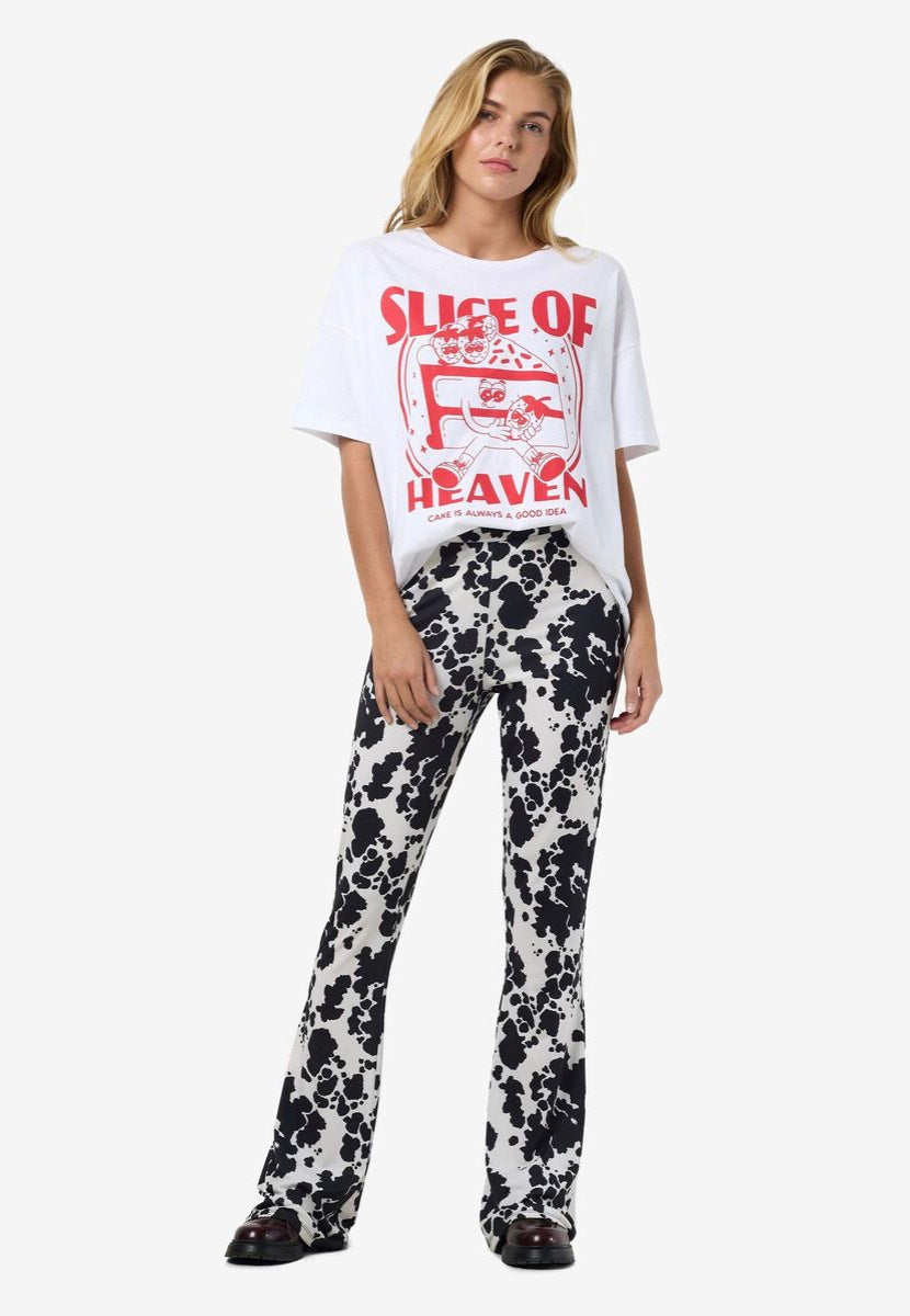 Noisy May - Bella Black Cow - Leggings | Women-Image