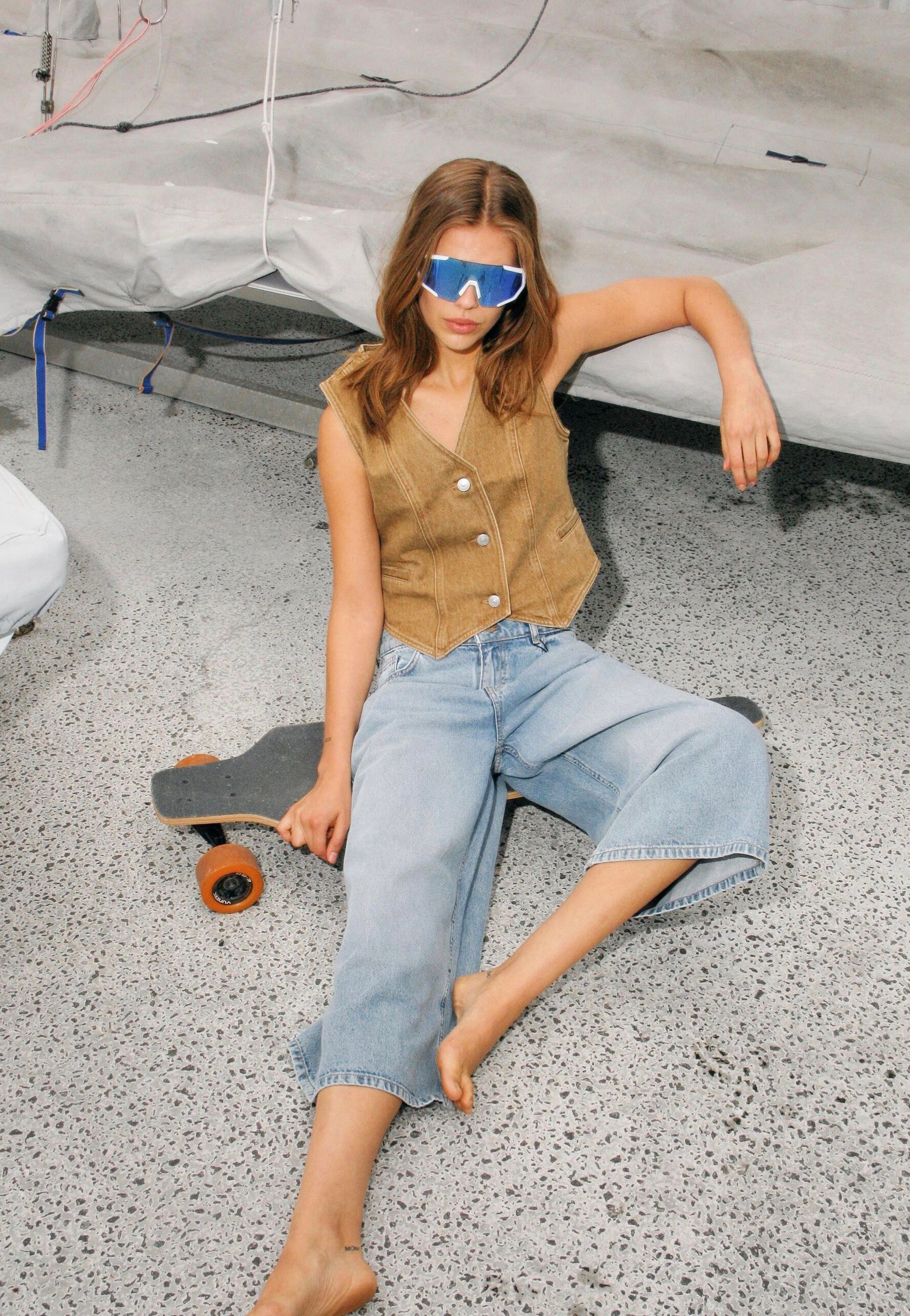 Noisy May - Windie Loose Light Blue Denim - Jeans | Women-Image