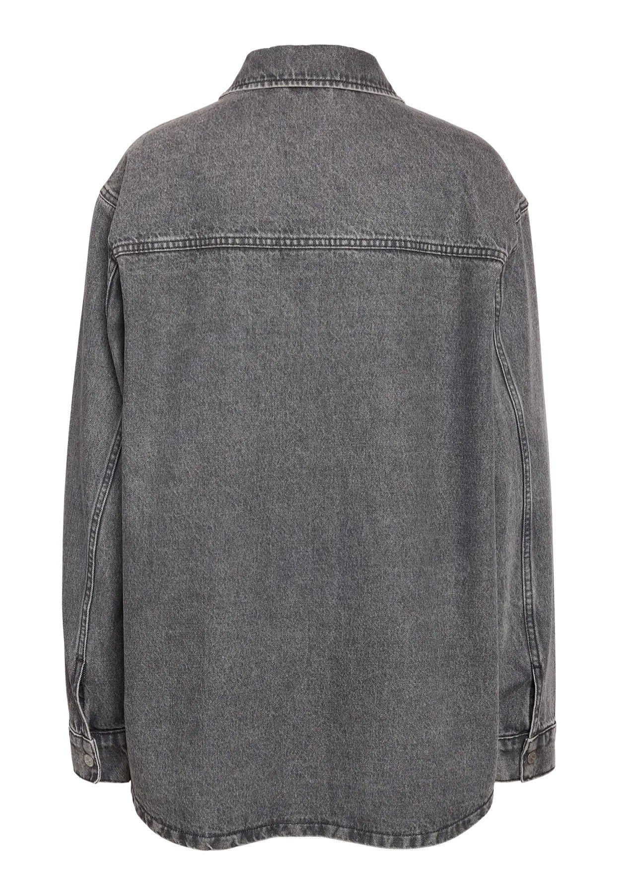 Noisy May - Alva L/S Medium Grey Denim - Shirt | Women-Image