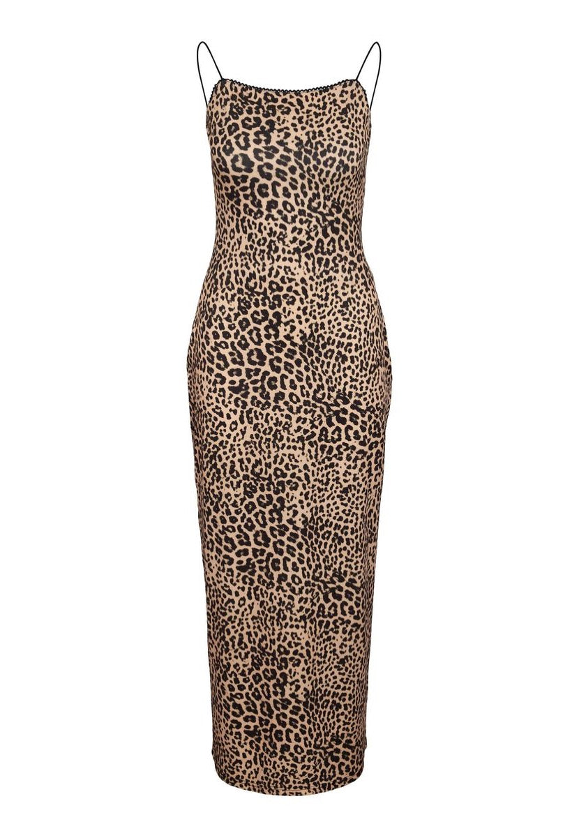 Noisy May - Avery Maxi Tube Silver Mink Leo - Dress | Women-Image