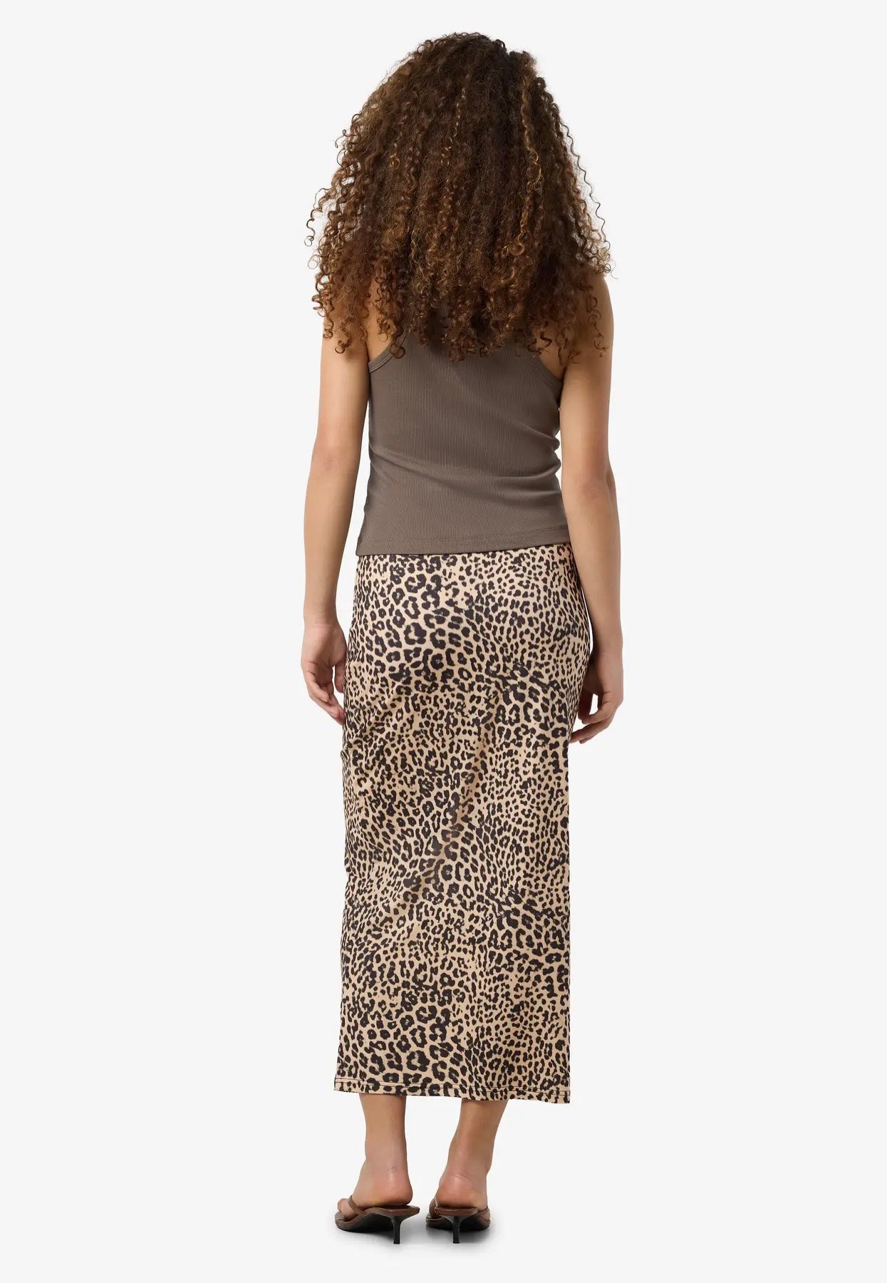 Noisy May - Avery Nw Midi Silver Mink Leo - Skirt | Women-Image