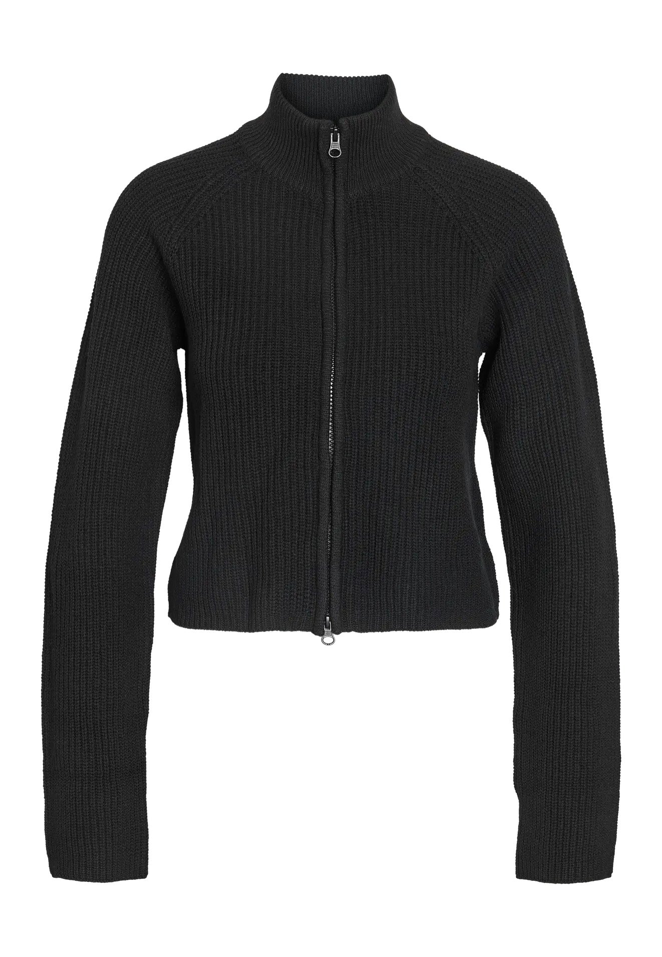 Noisy May Dara Zip Knit Black Cardigan | Women-Image