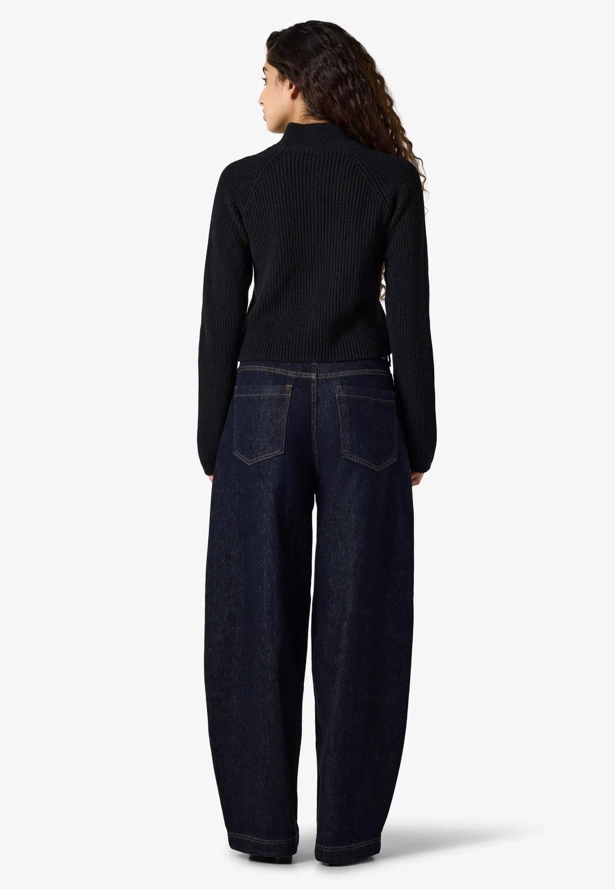 Noisy May Dara Zip Knit Black Cardigan | Women-Image