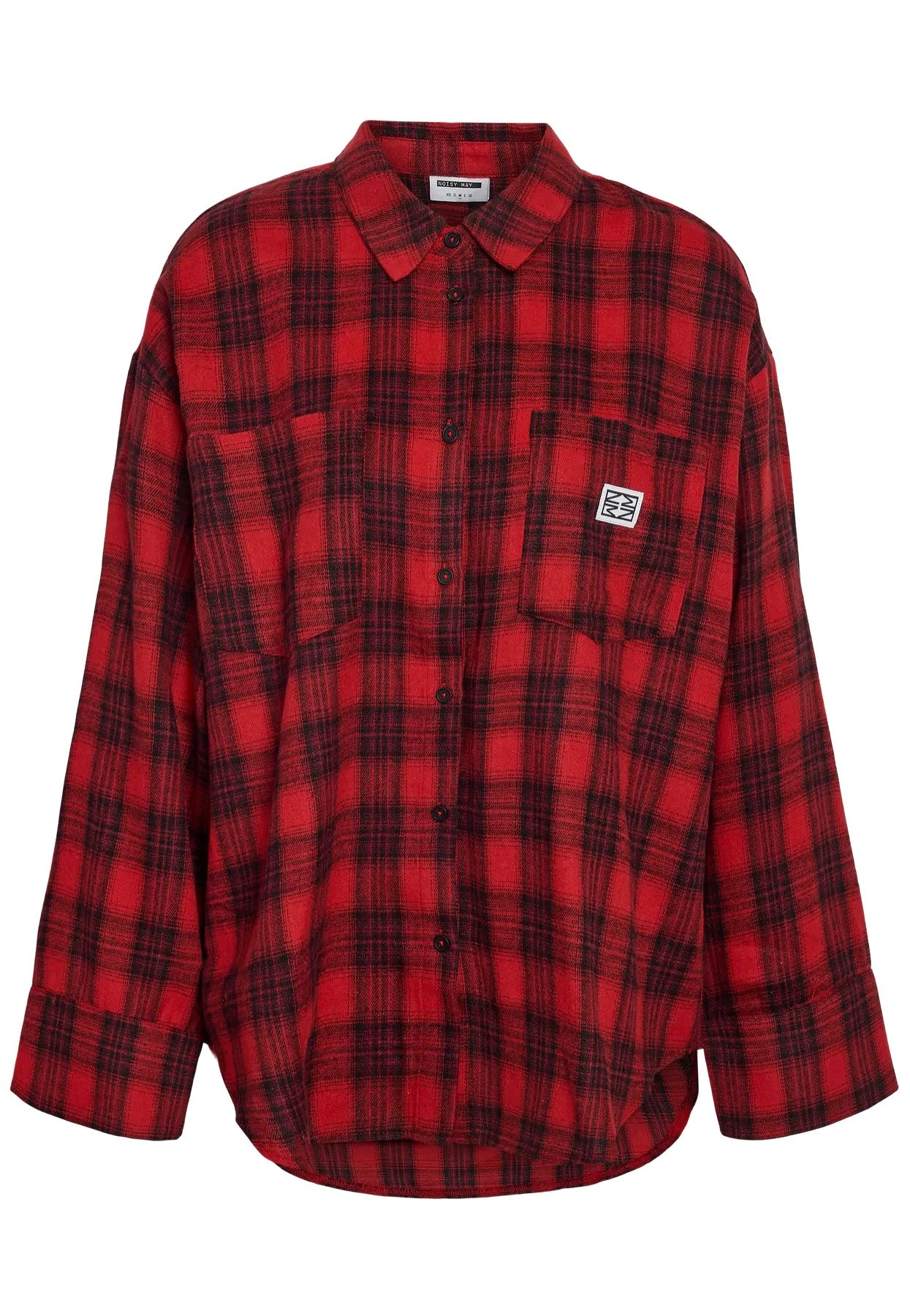 Noisy May - Frida Flannel Urban Red/Black - Shirt | Women-Image