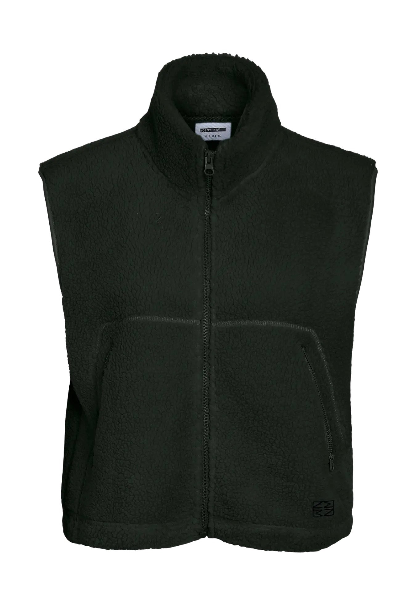 Noisy May Masey Short Teddy Black Väst | Women-Image