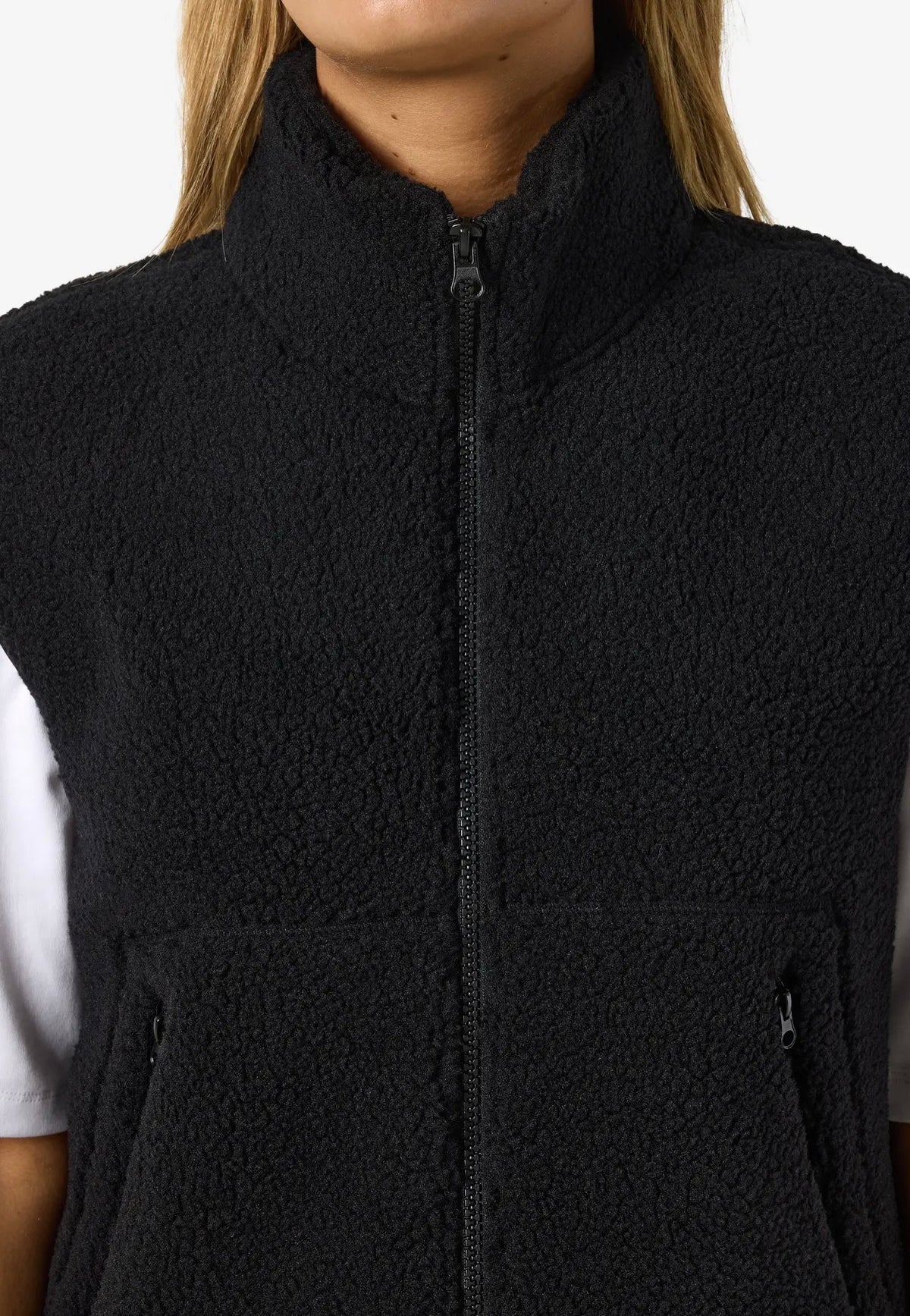 Noisy May Masey Short Teddy Black Weste | Women-Image