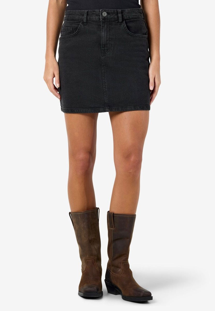 Noisy May - Yolanda Black Denim - Skirt | Women-Image