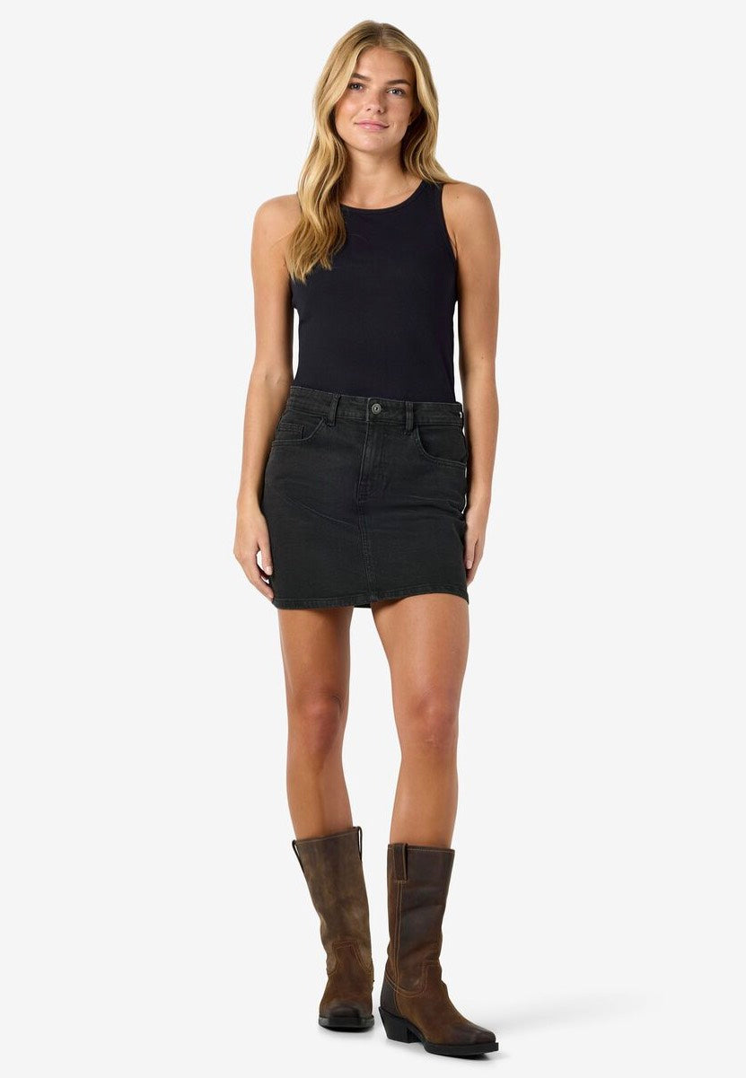 Noisy May - Yolanda Black Denim - Skirt | Women-Image