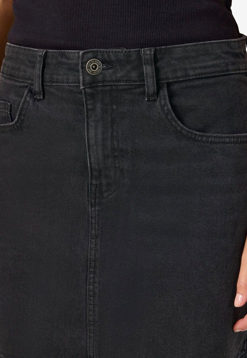 Noisy May - Yolanda Black Denim - Skirt | Women-Image