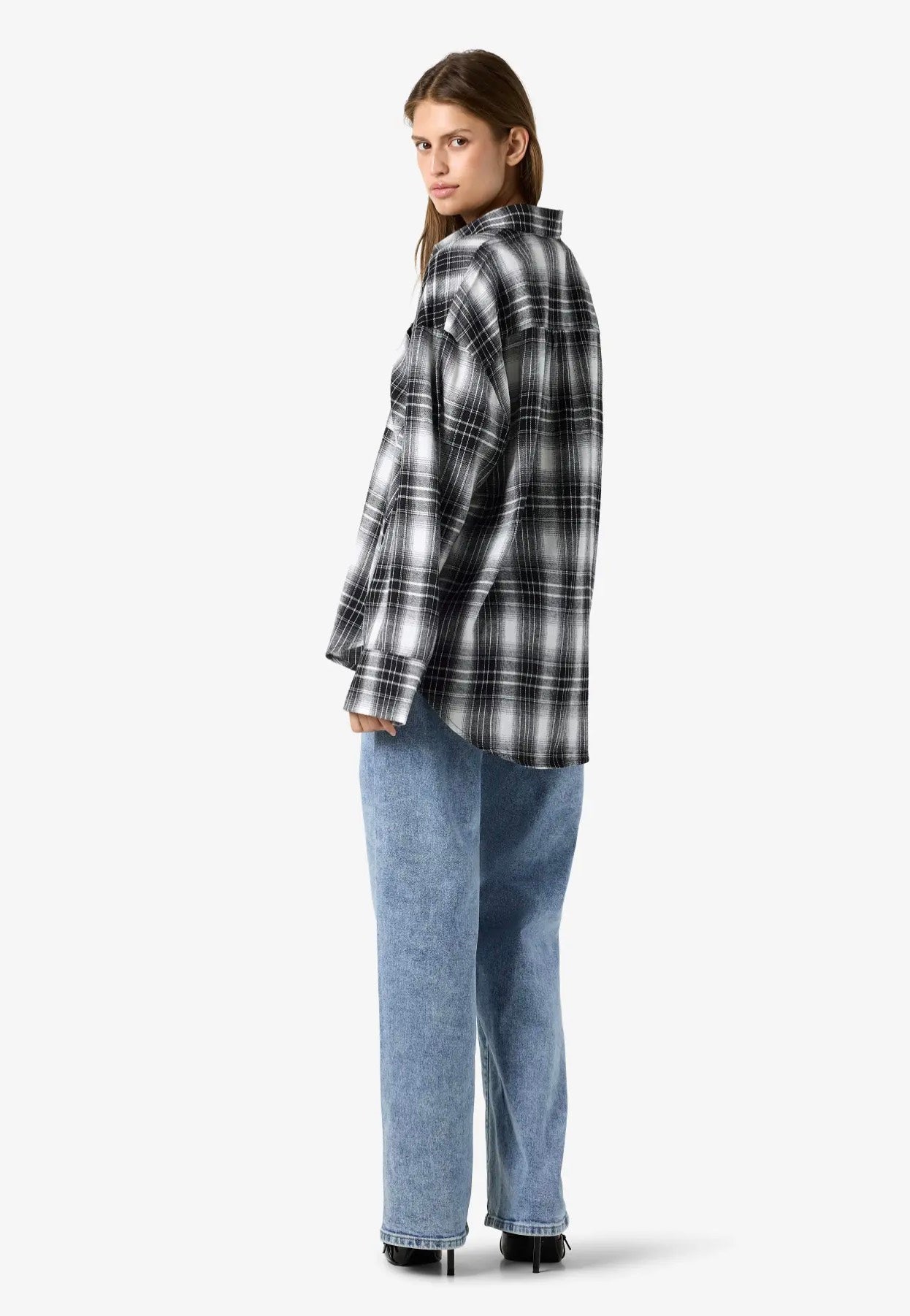 Noisy May - Zoe Check Woven Black/White - Shirt | Women-Image