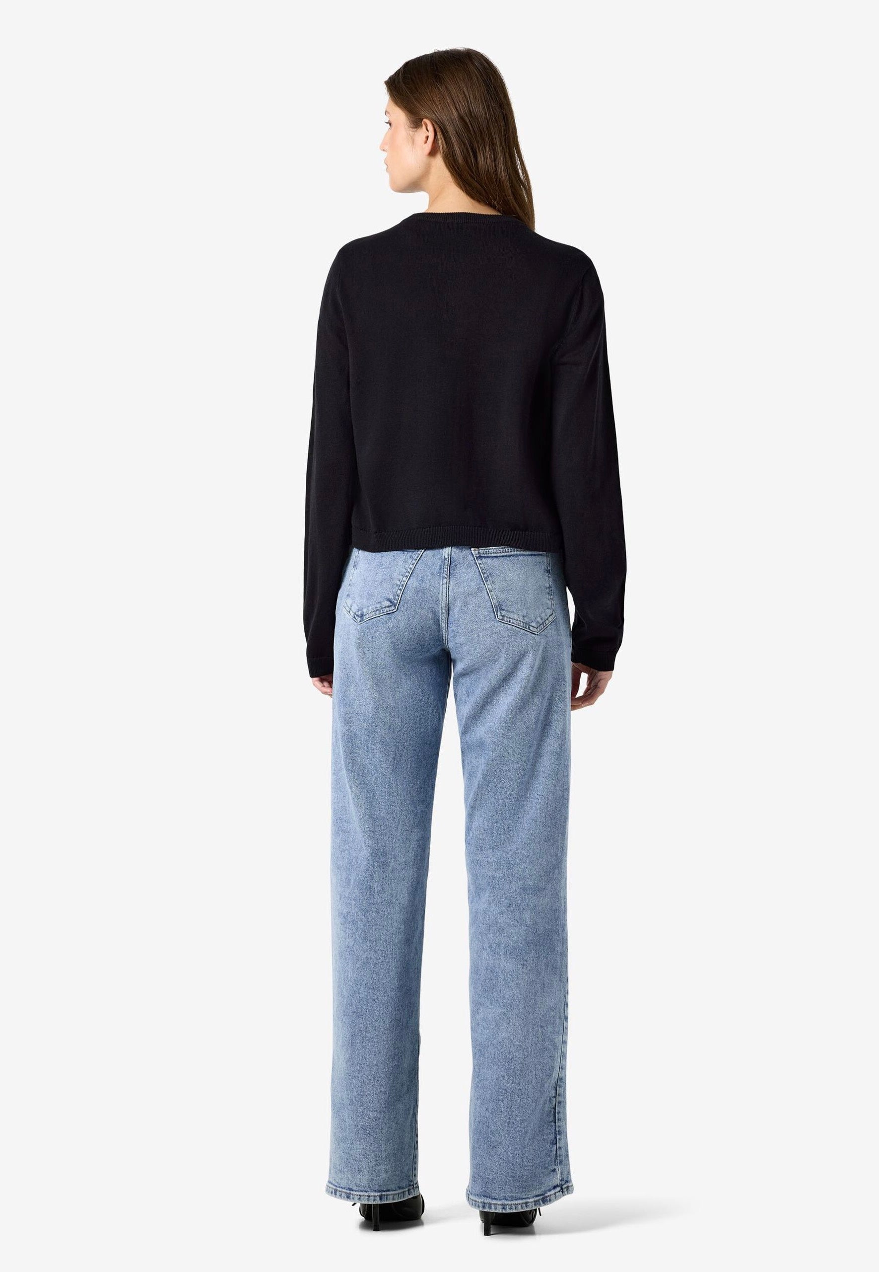 Noisy May - Maysa O-Neck Knit Black - Cardigan | Women-Image