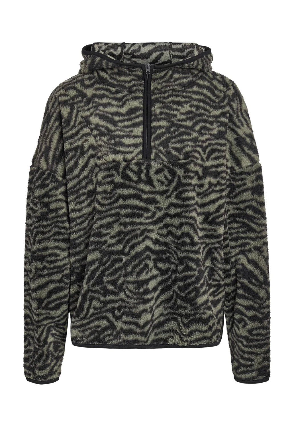 Noisy May Cozy Halfway AOP Zip Kalamata/Zebra Svetr | Women-Image