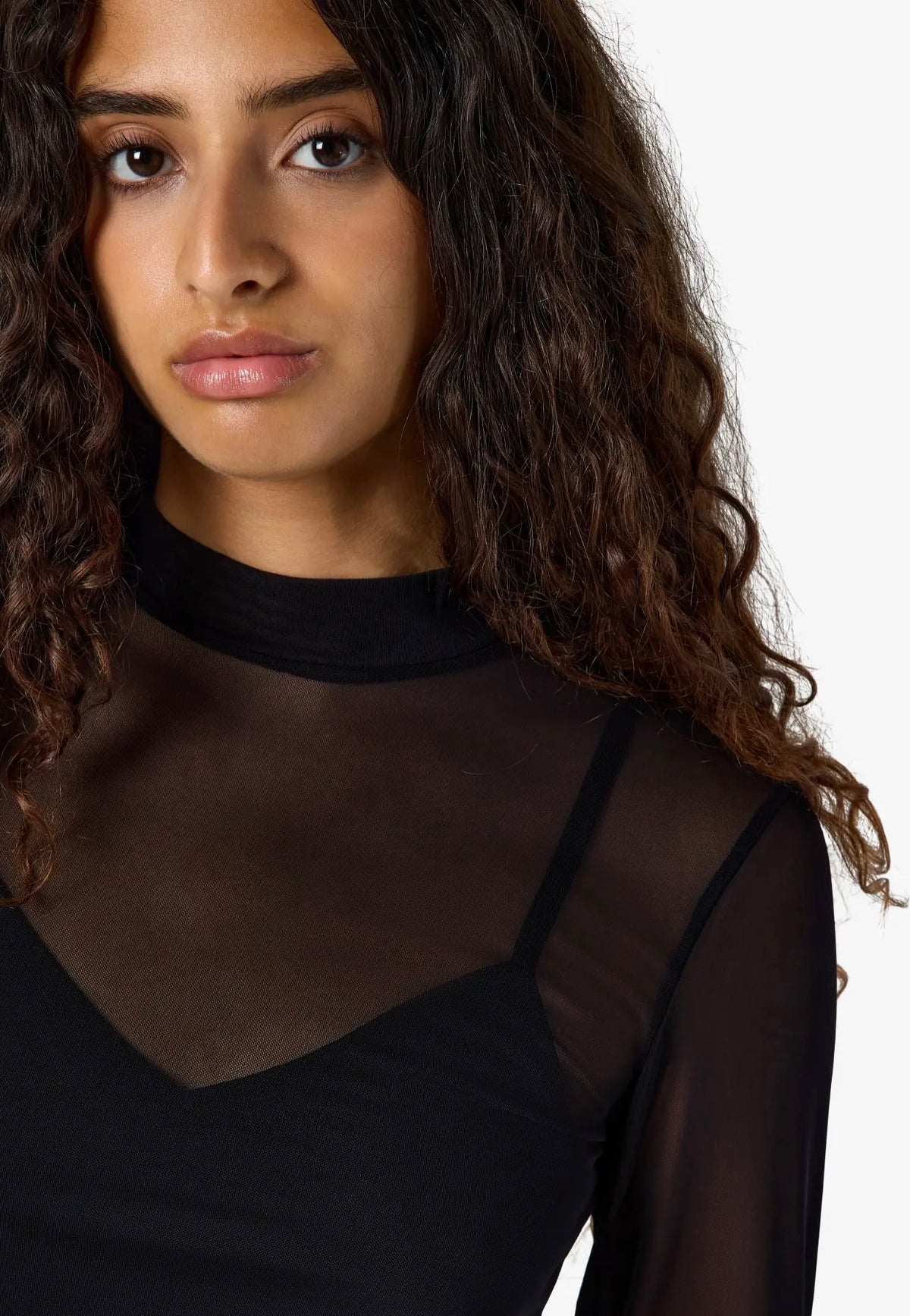 Noisy May Percy Mesh Black Oberteil | Women-Image