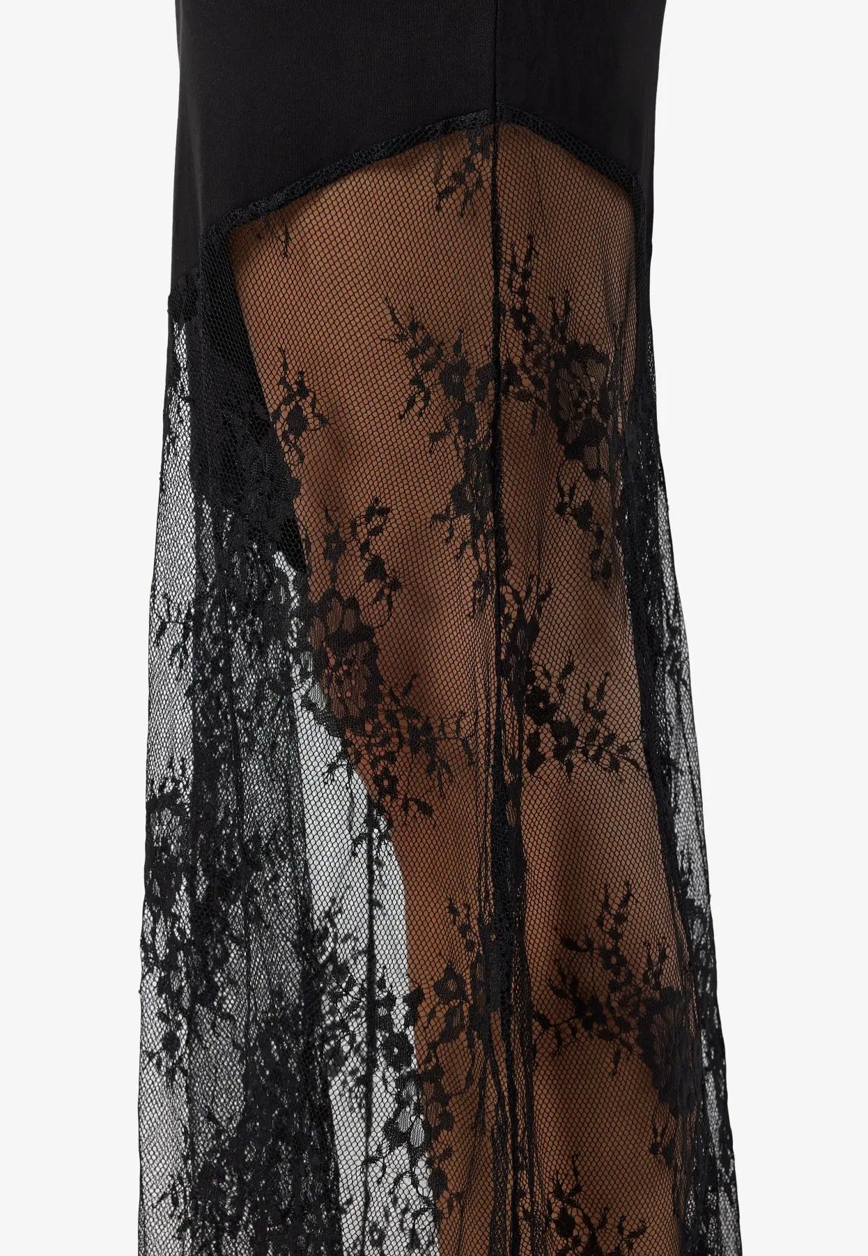 Noisy May - Tika Assym Lace Insert Black - Dress | Women-Image