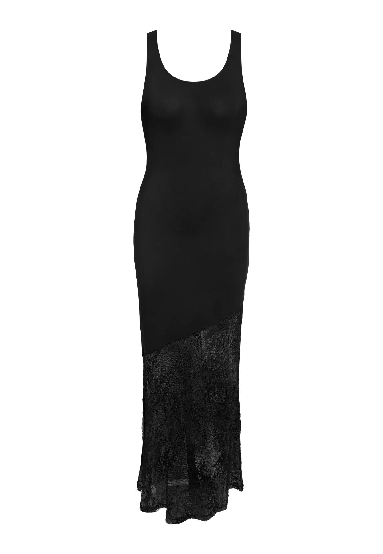 Noisy May - Tika Assym Lace Insert Black - Dress | Women-Image