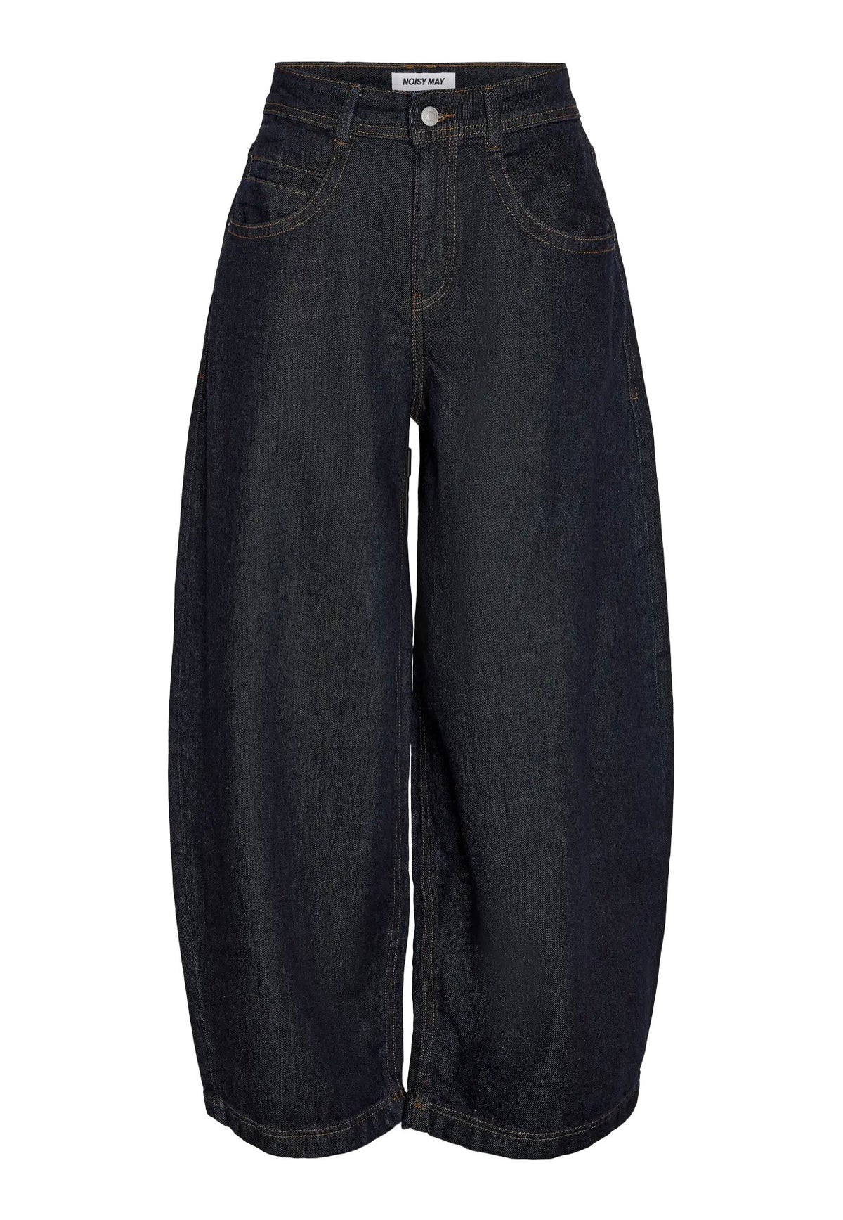 Noisy May Noah Barrel Dark Blue Denim Jeans | Women-Image