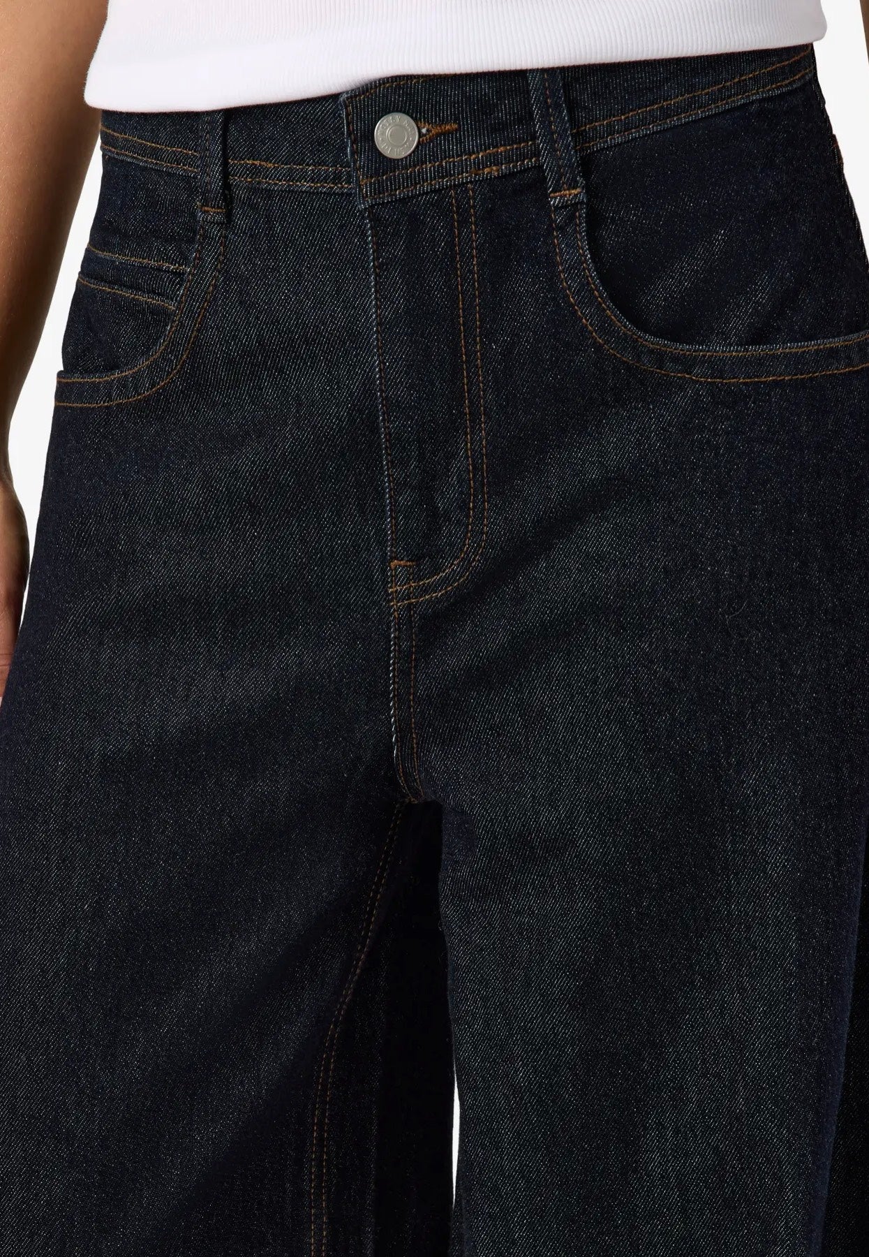 Noisy May Noah Barrel Dark Blue Denim Džíny | Women-Image