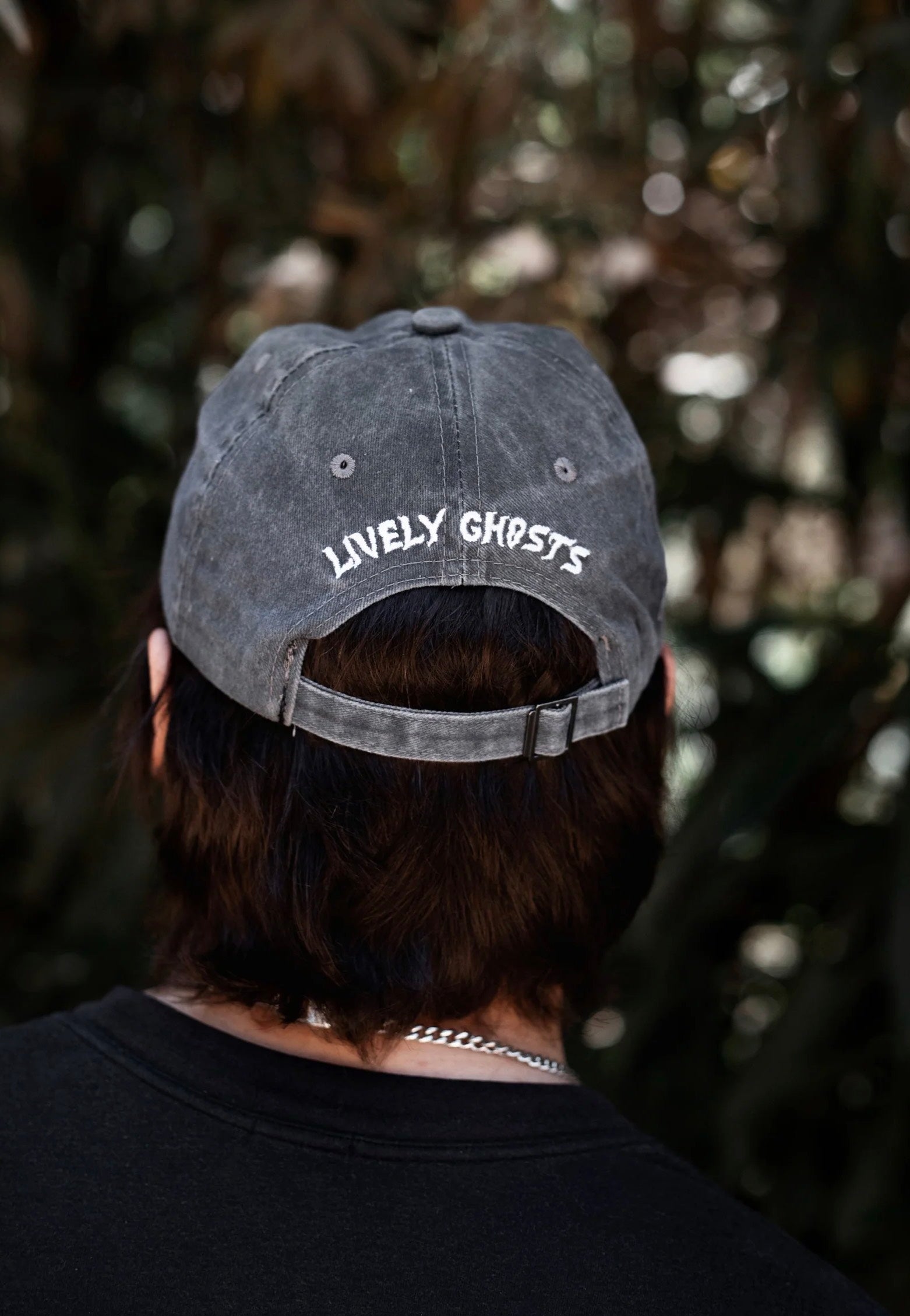 Lively Ghosts - Gravestone Ghostie Acid Wash Grey - Cap | Neutral-Image