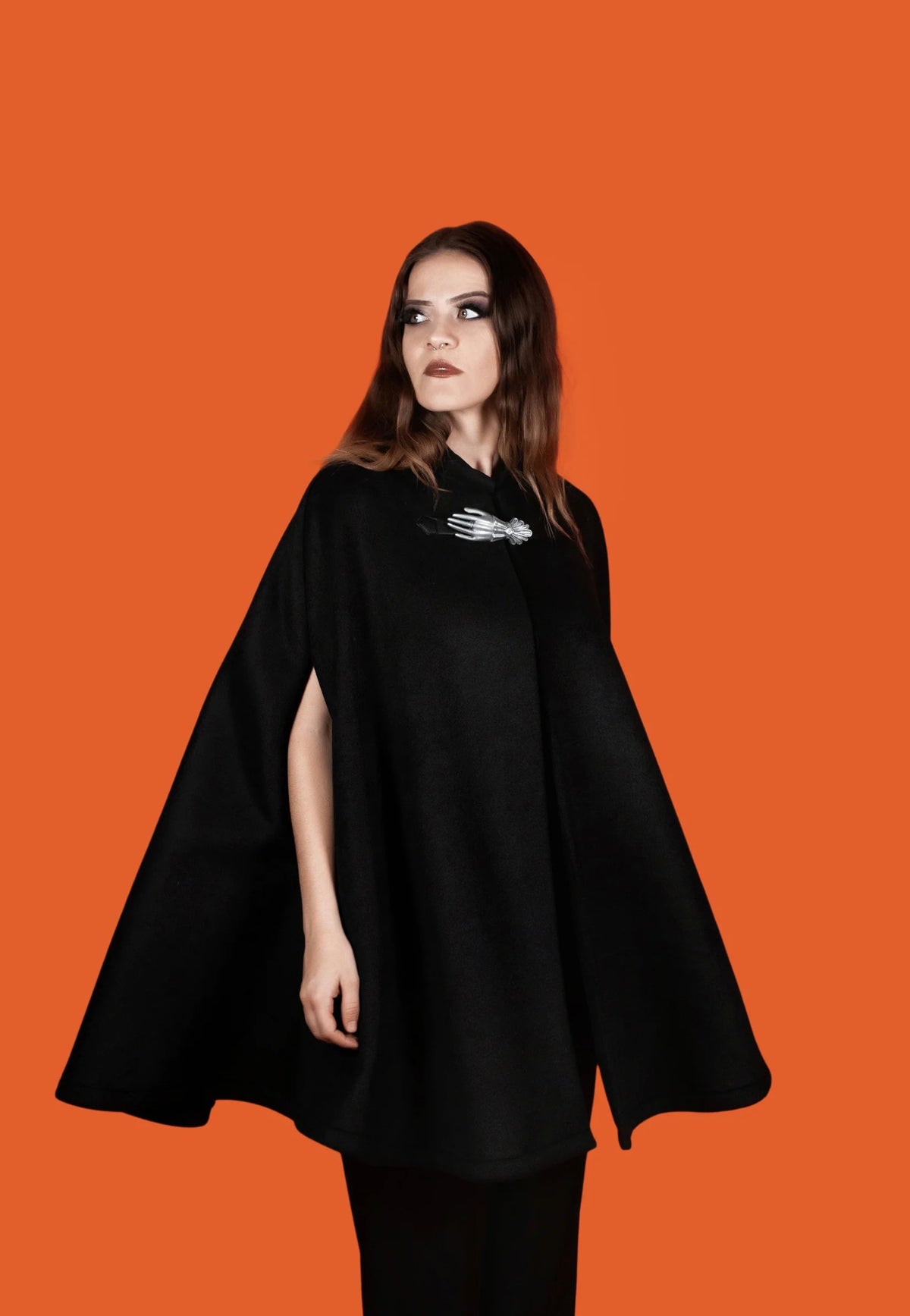 Lively Ghosts Seance Cape Black Jacket | Women-Image