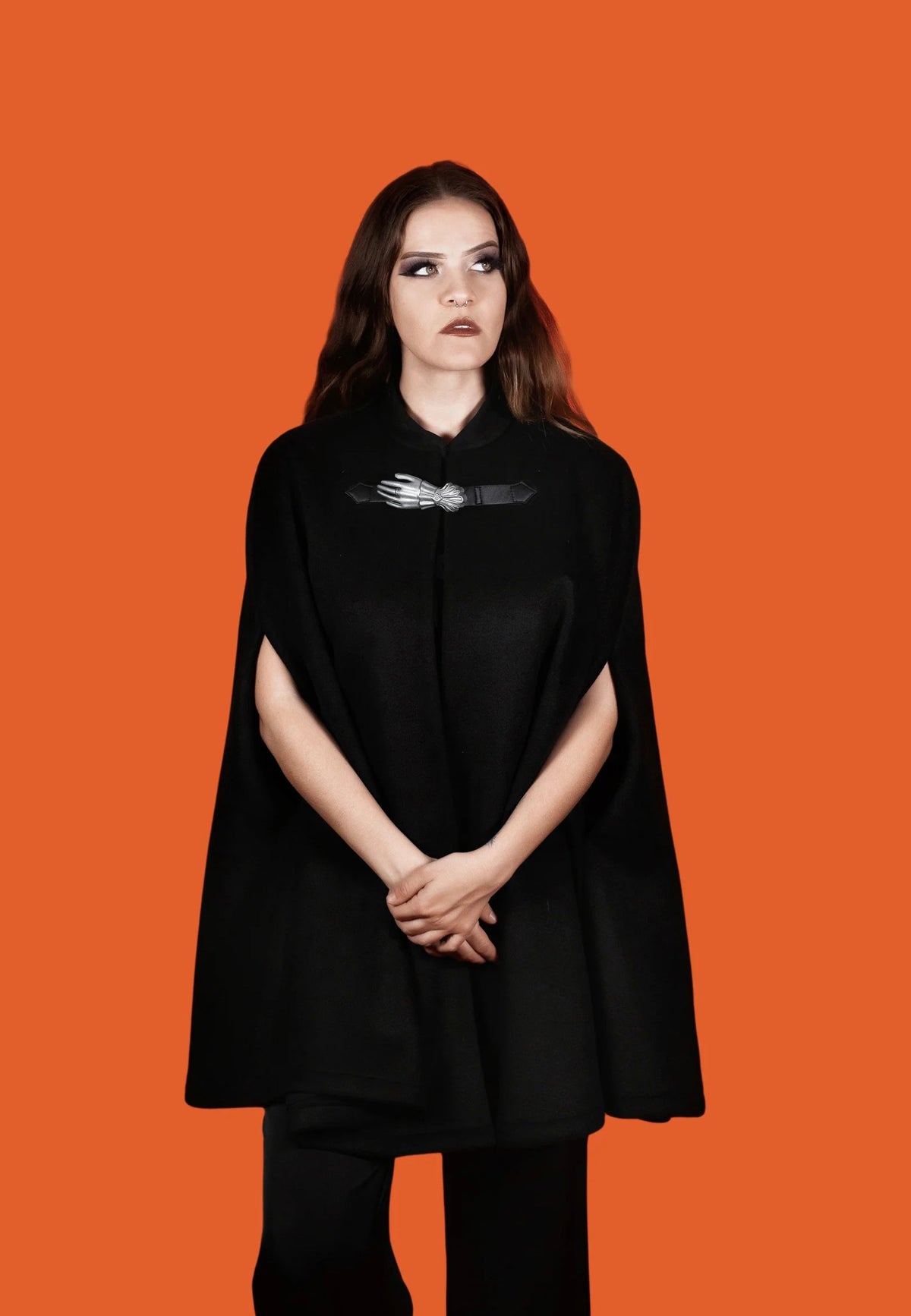 Lively Ghosts Seance Cape Black Jacket | Women-Image