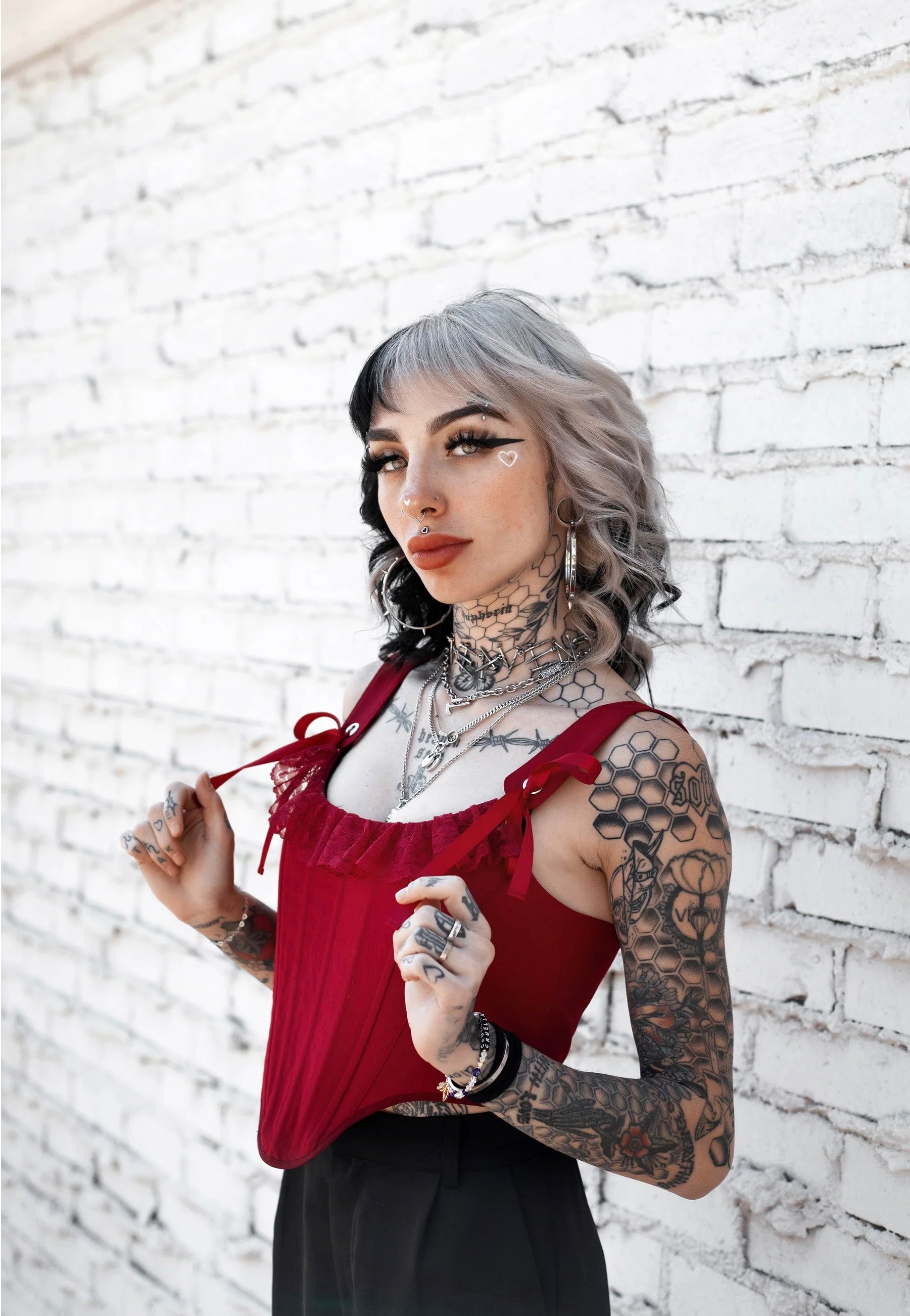 Lively Ghosts - Draconian Red - Corset | Women-Image