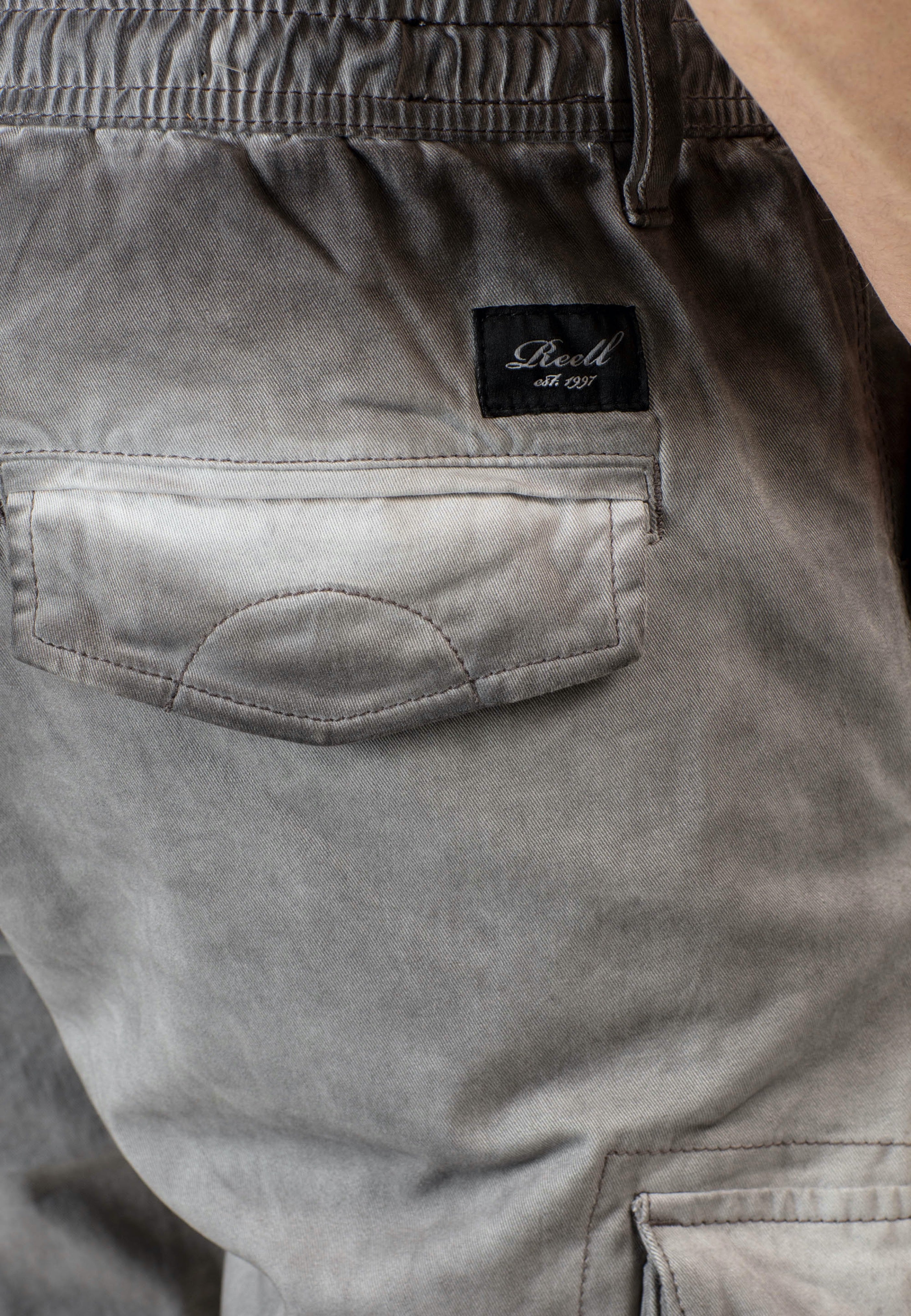 REELL - Reflex Rib Cargo Grey Cold Dye - Pants | Men-Image